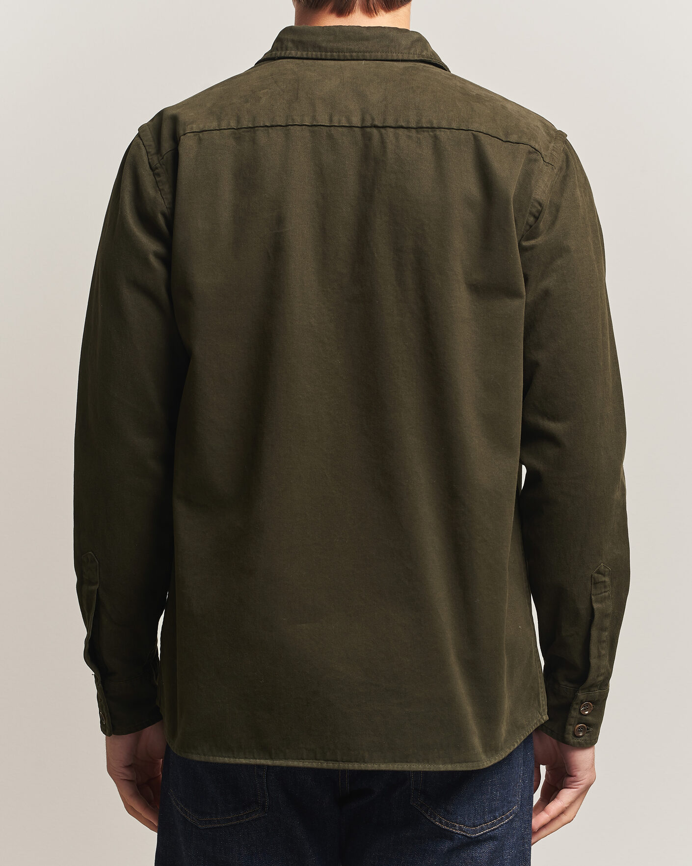 Uomini | Camicie | Aspesi | Twill Cotton Overshirt Military