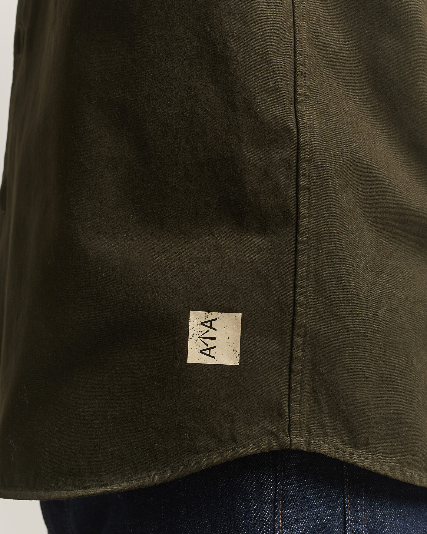 Uomini | Camicie | Aspesi | Twill Cotton Overshirt Military