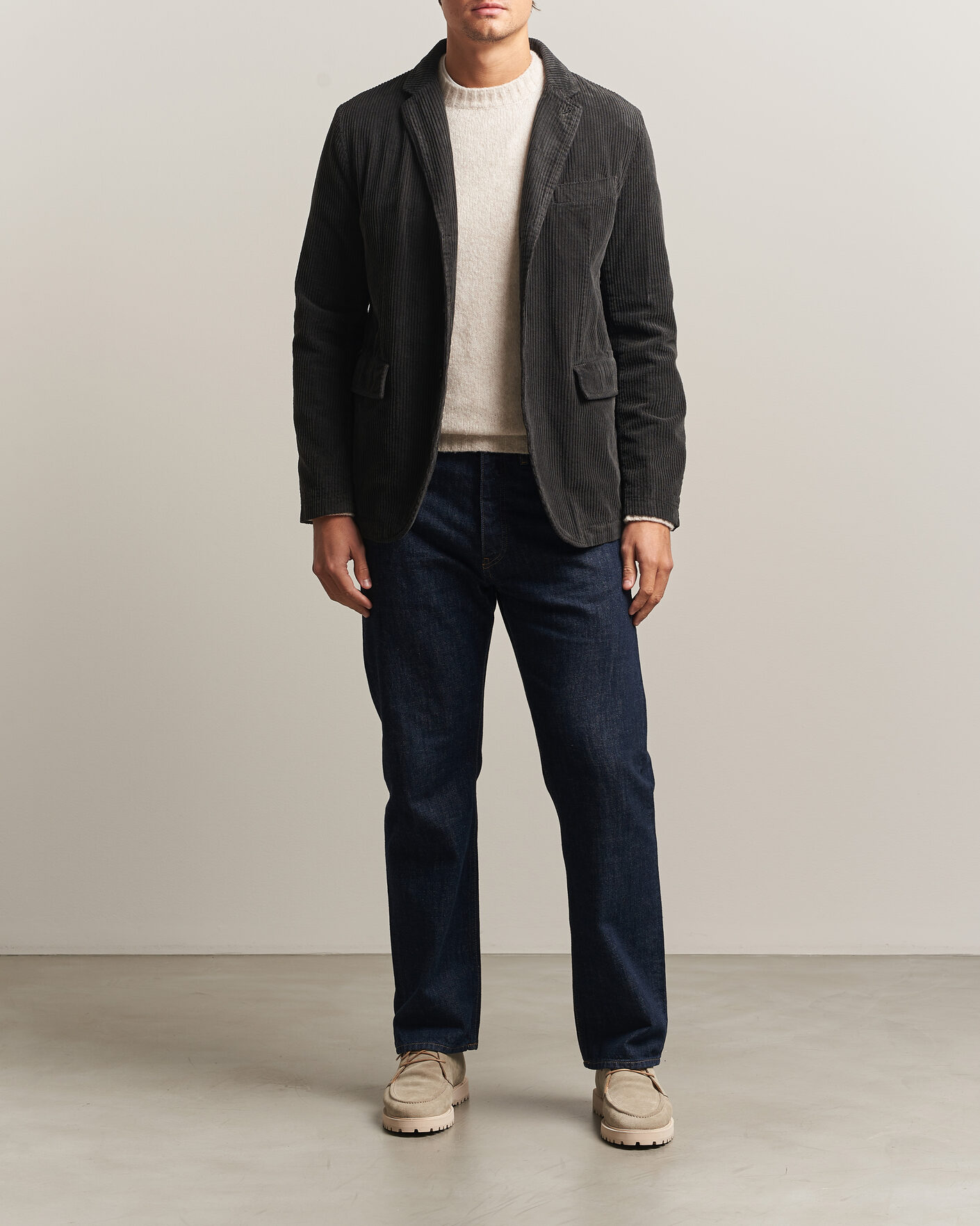 Uomini | Blazers | Aspesi | Corduroy Blazer Dark Brown