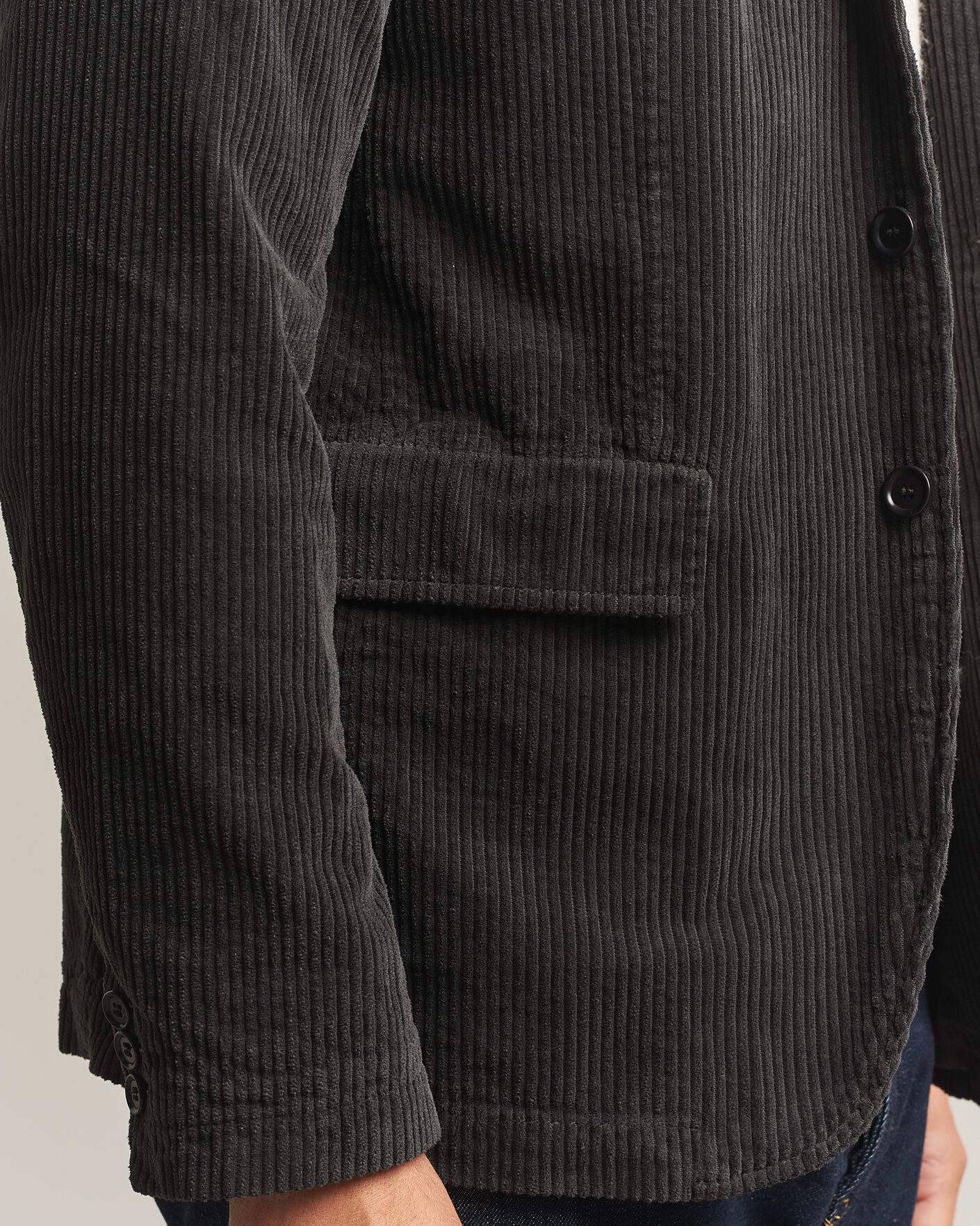 Uomini | Blazers | Aspesi | Corduroy Blazer Dark Brown
