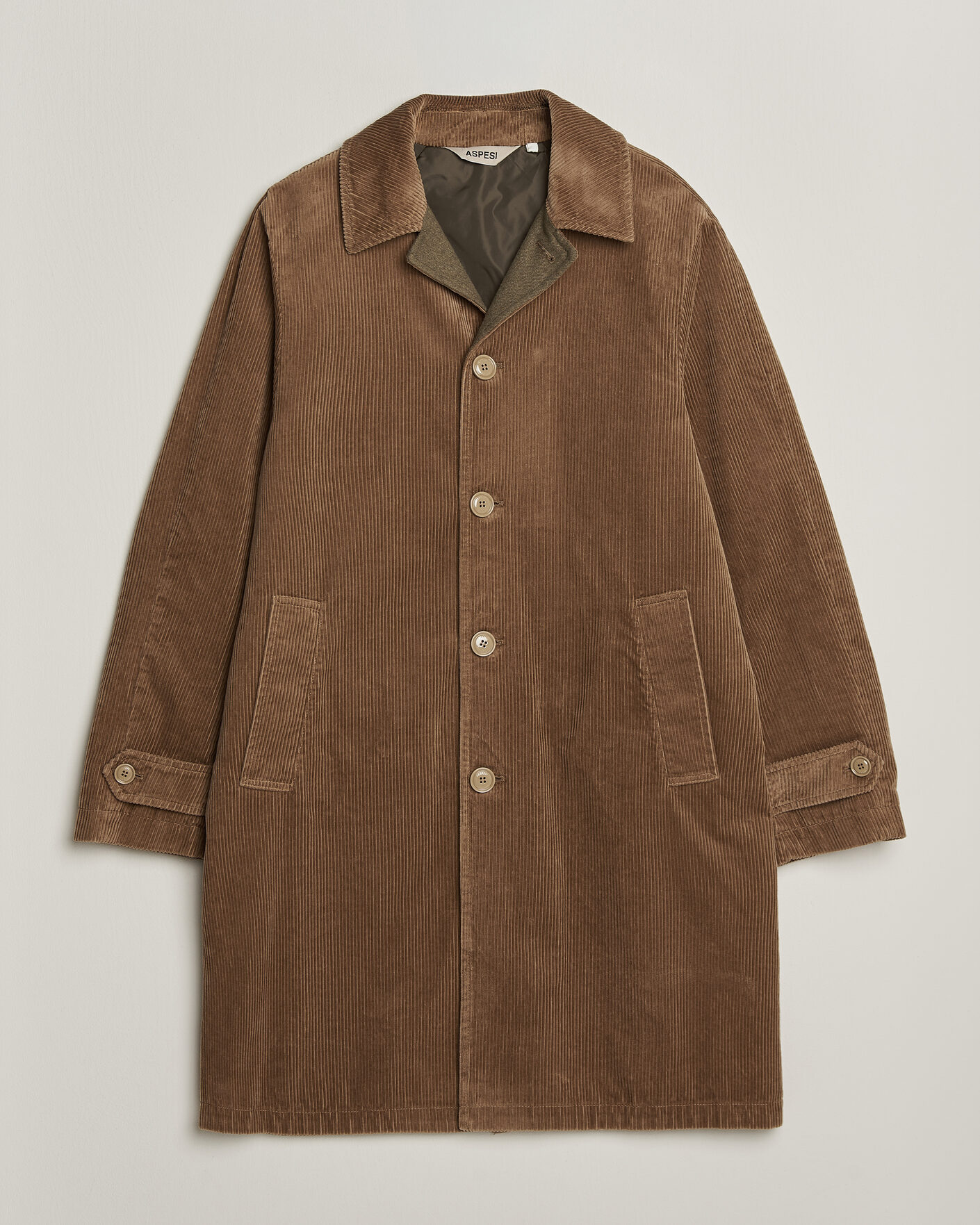 Uomini | Giacche | Aspesi | Corduroy Raglan Coat Beige