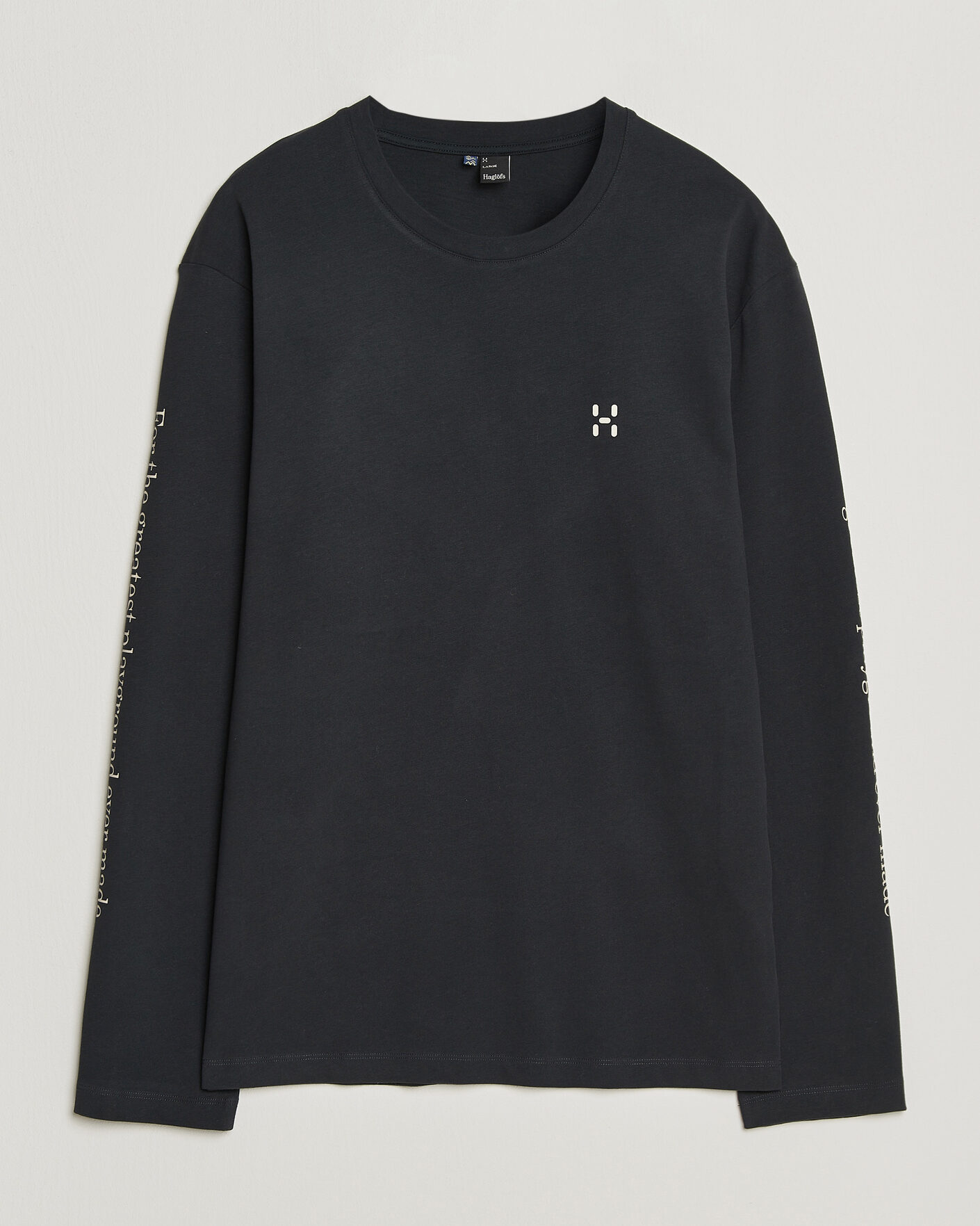 Uomini | T-shirt | Haglöfs | Long Sleeve T-Shirt True Black