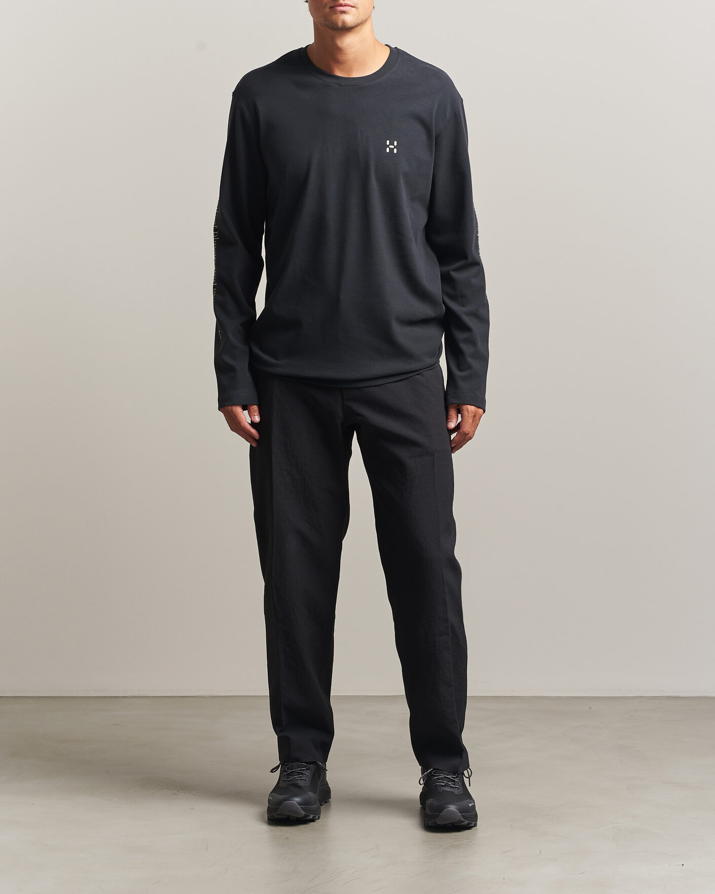 Uomini | T-shirt | Haglöfs | Long Sleeve T-Shirt True Black