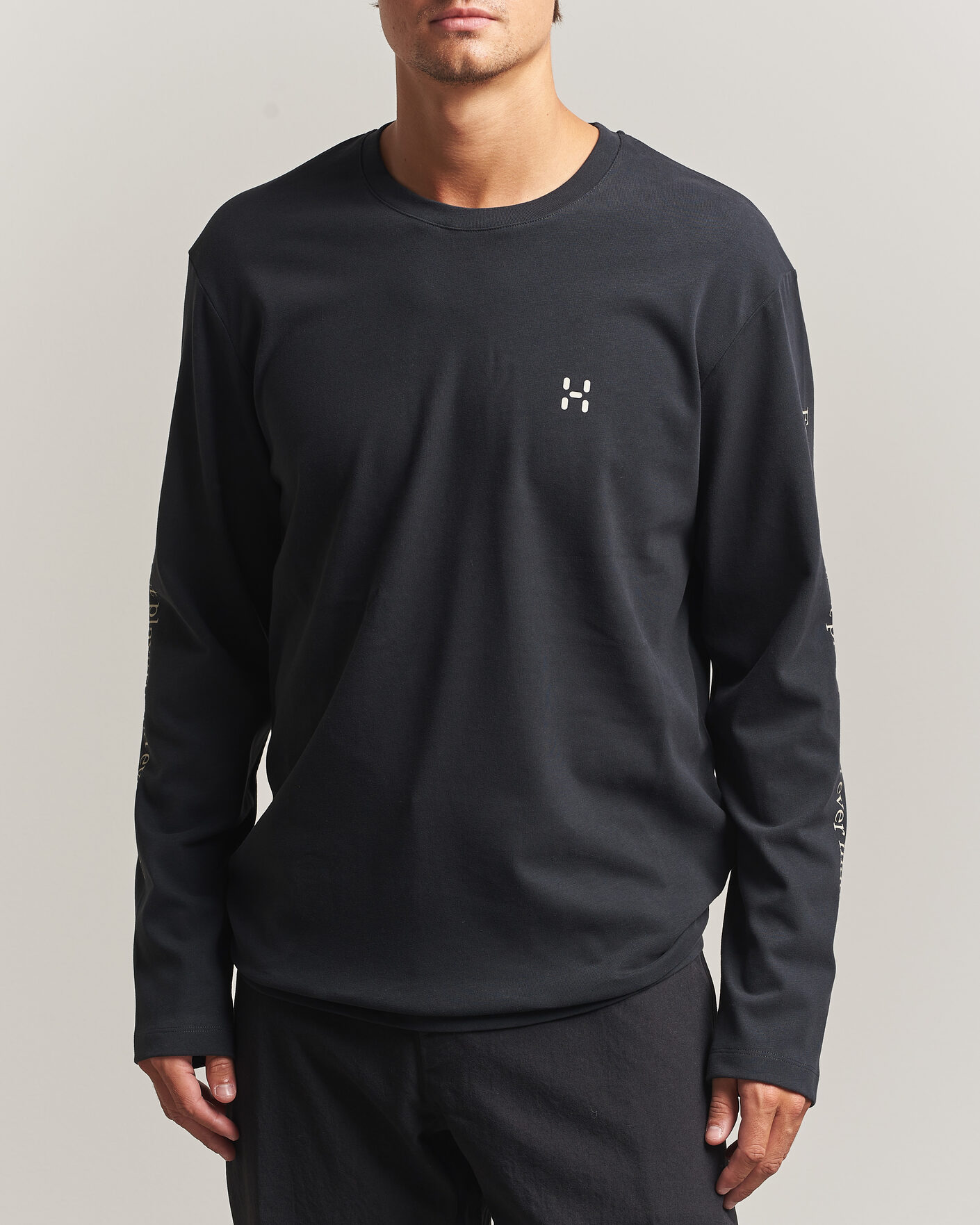 Uomini | T-shirt | Haglöfs | Long Sleeve T-Shirt True Black