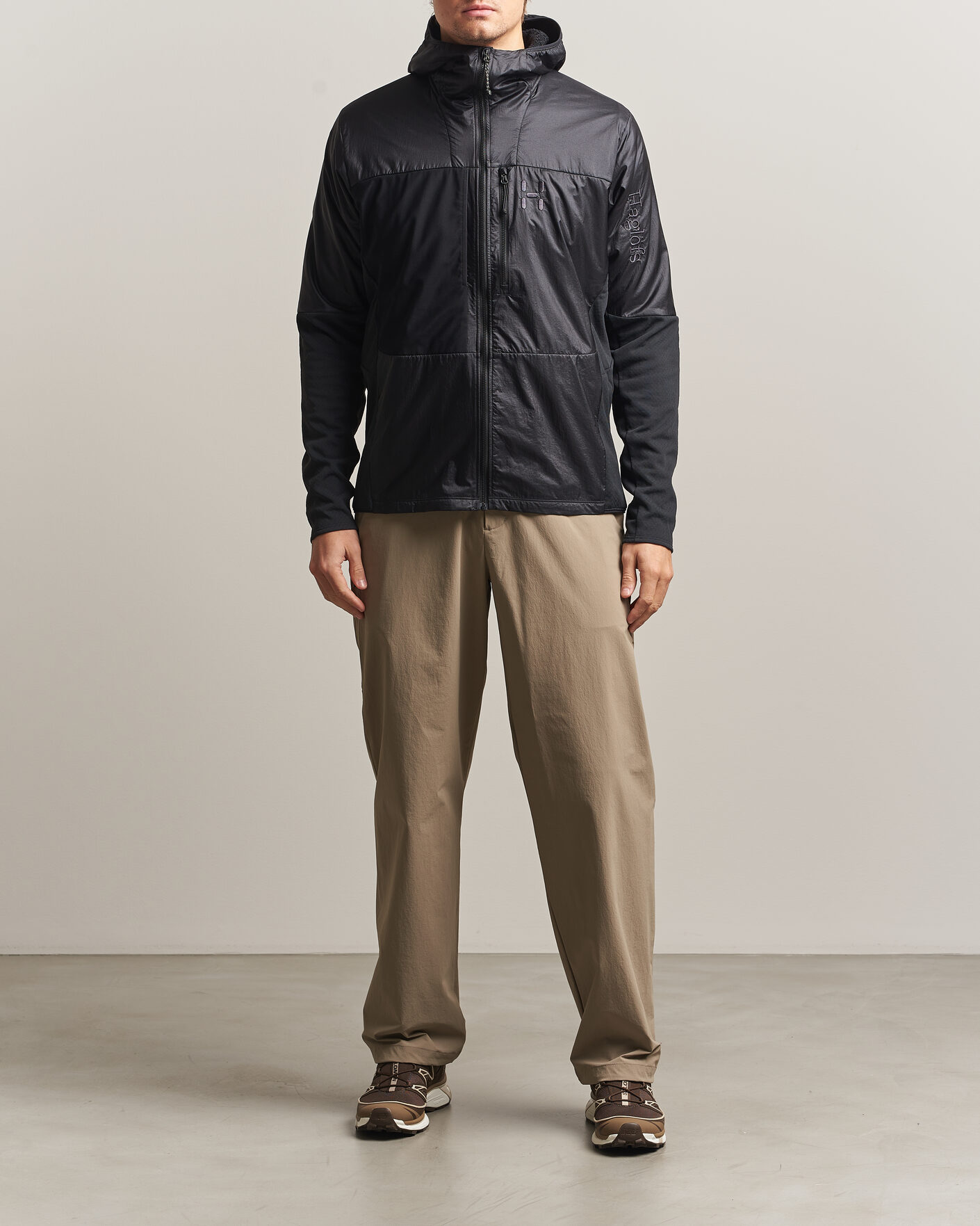 Uomini | Giacche | Haglöfs | Nallo Touring Hybrid Mid Layer Jacket True Black