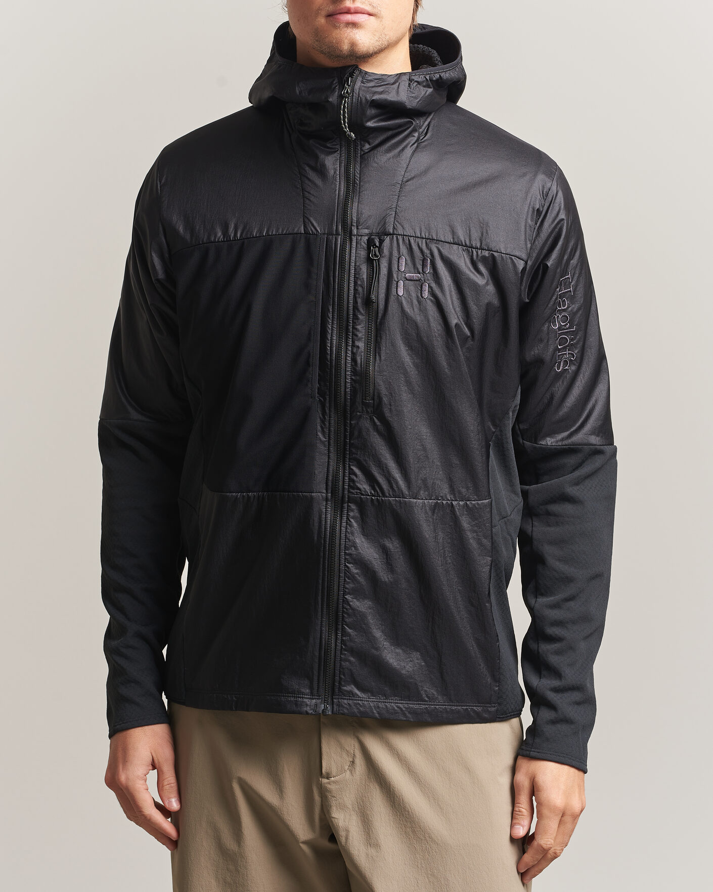 Uomini | Giacche | Haglöfs | Nallo Touring Hybrid Mid Layer Jacket True Black
