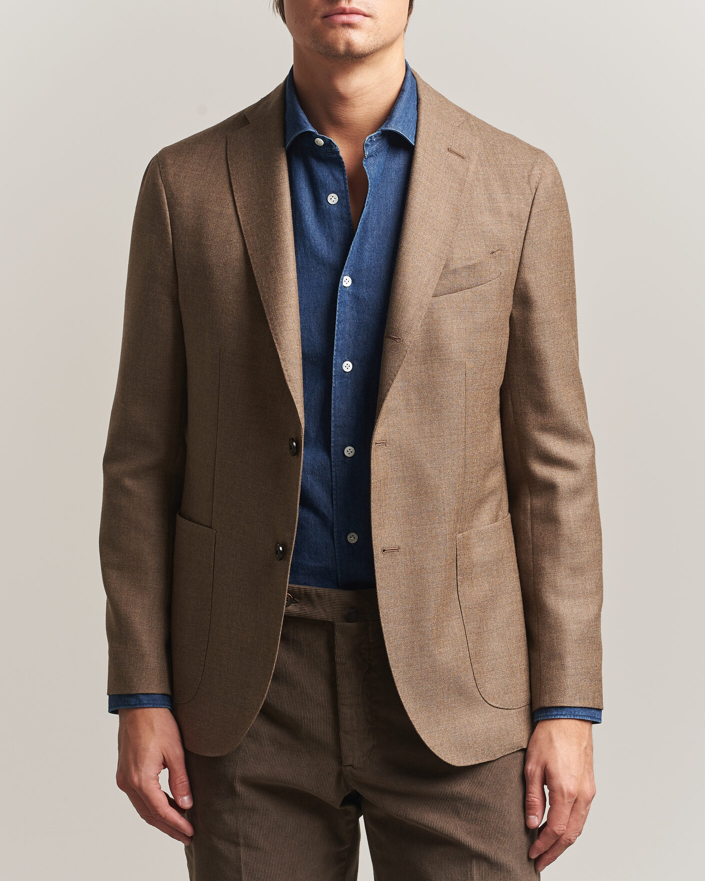 Uomini | Blazers | Boglioli | K Jacket Wool Hopsack Blazer Beige