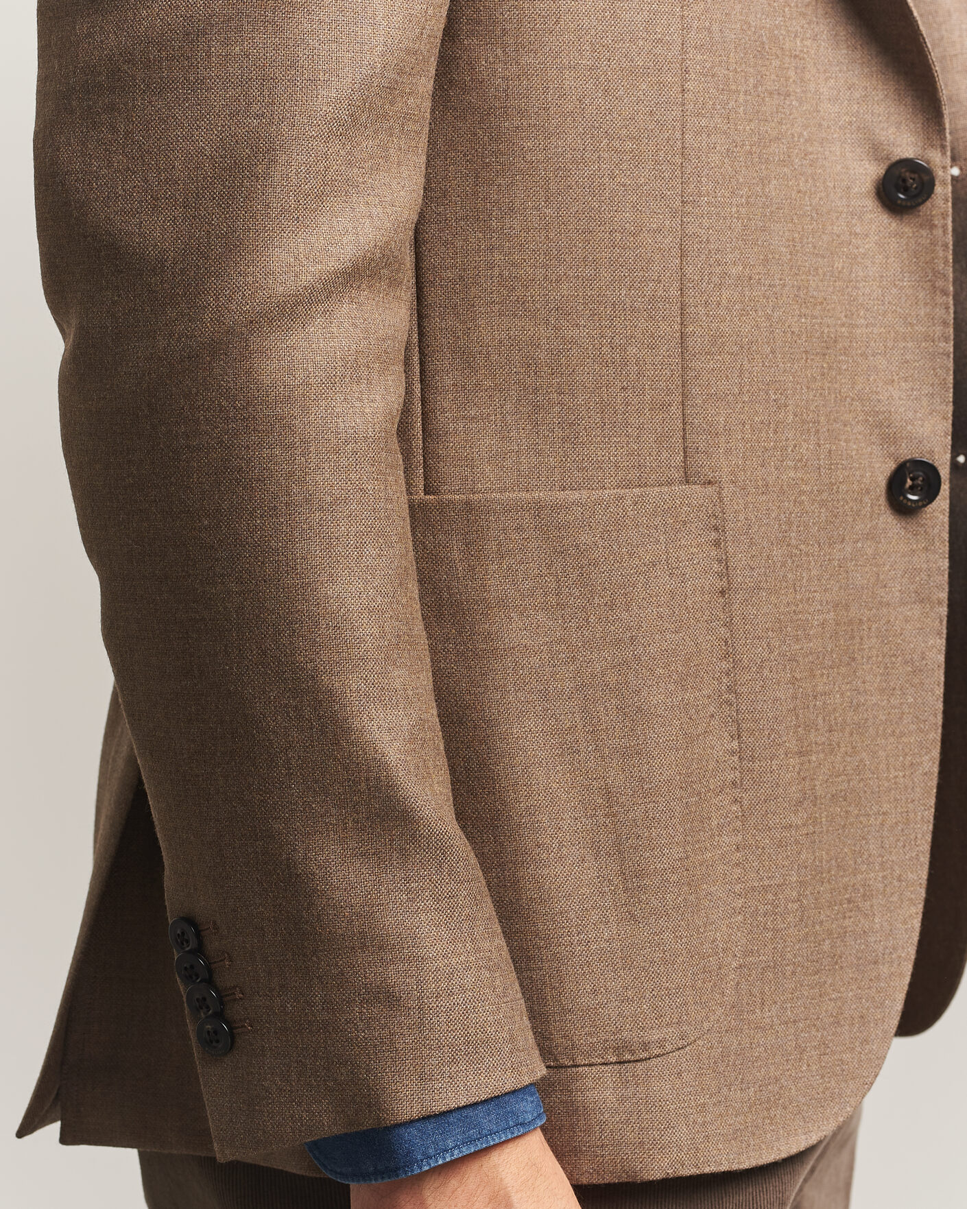 Uomini | Blazers | Boglioli | K Jacket Wool Hopsack Blazer Beige