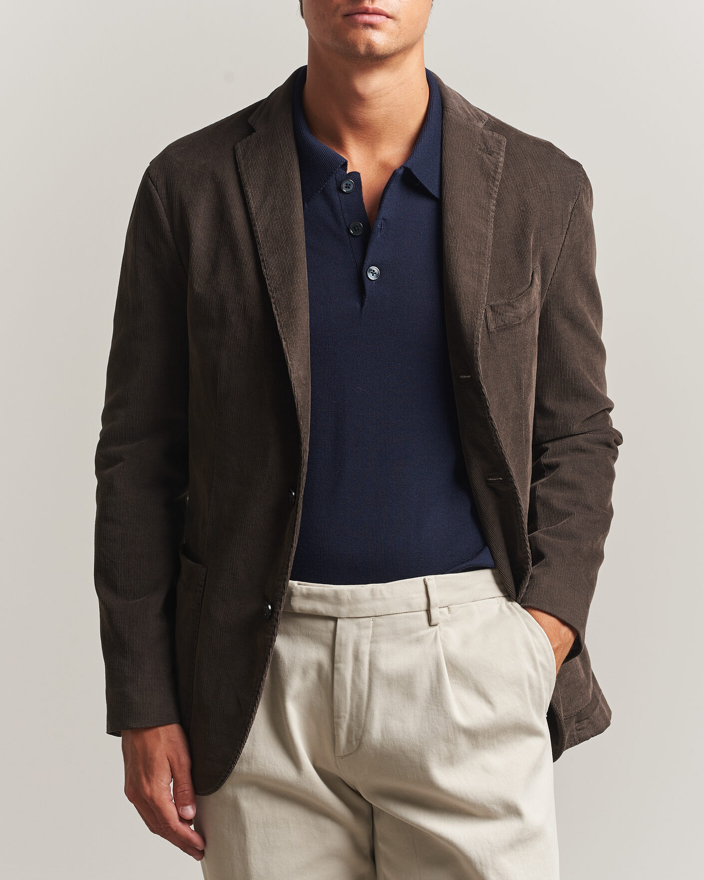 Uomini | Blazers | Boglioli | K Jacket Corduroy Blazer Dark Brown