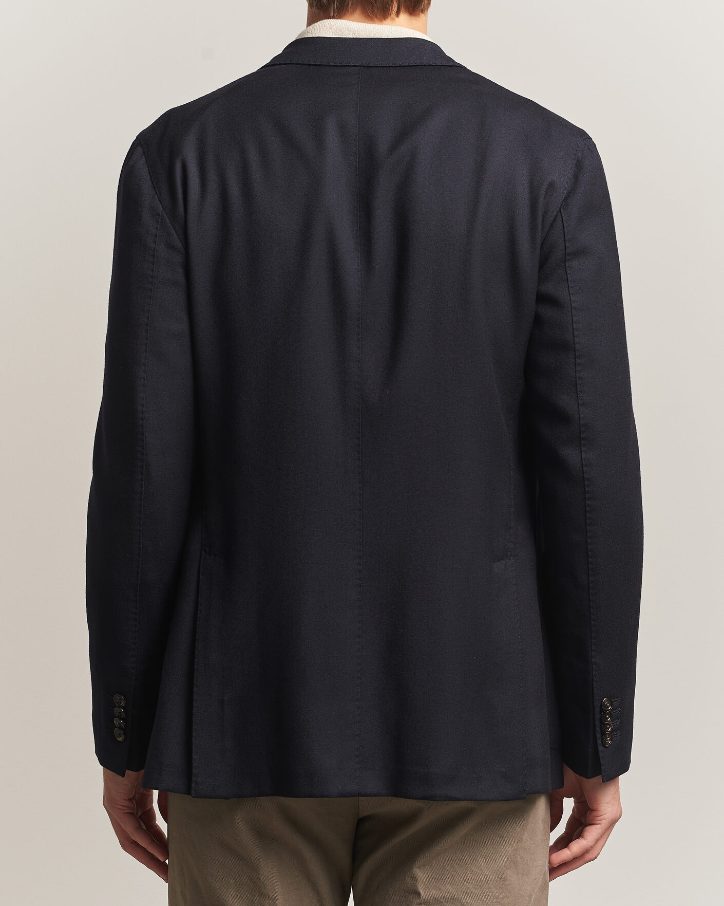 Uomini | Blazers | Boglioli | K Jacket Soft Touch Flannel Blazer Navy