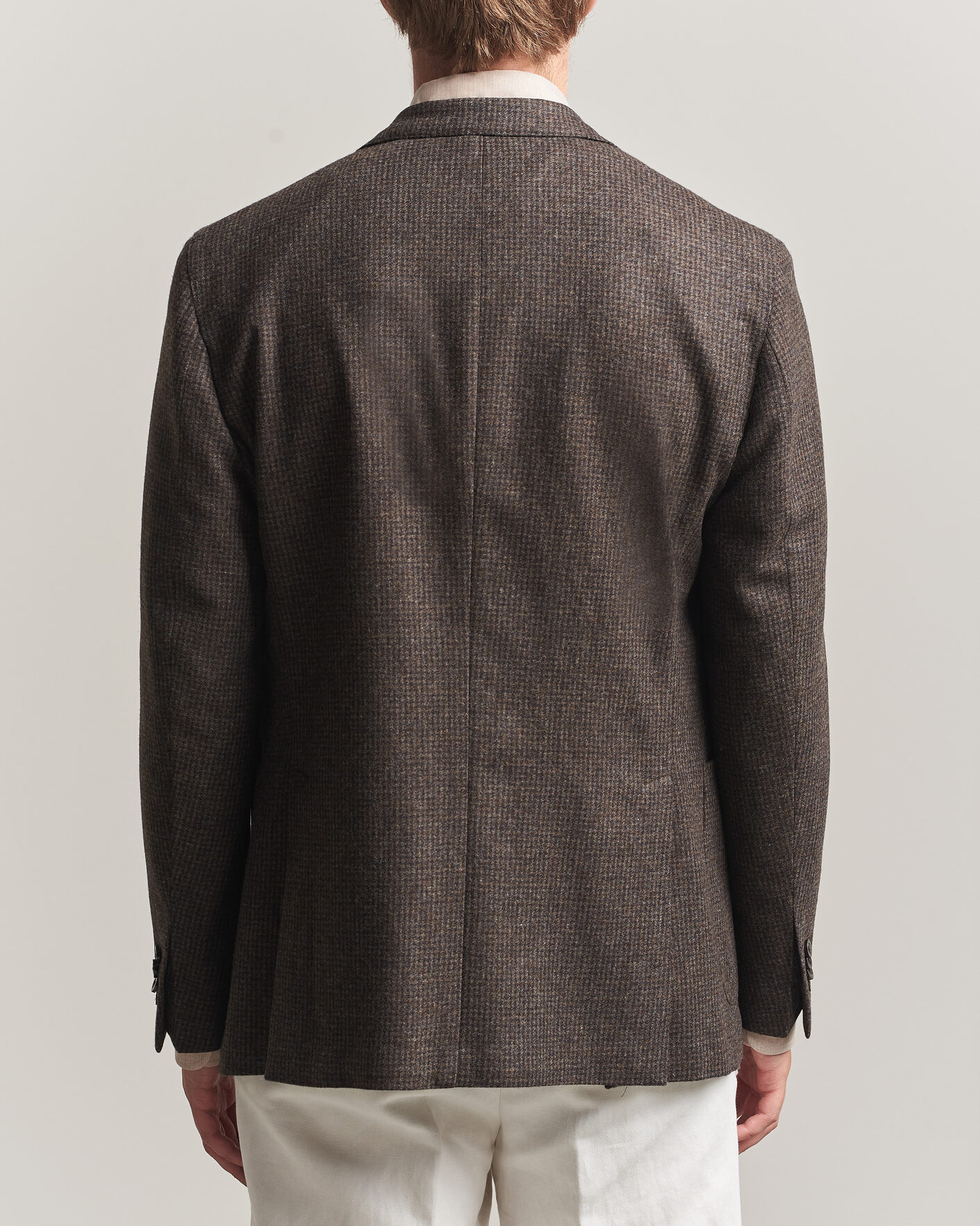 Uomini | Blazers | Boglioli | K Jacket Wool Houndstooth Blazer Dark Brown