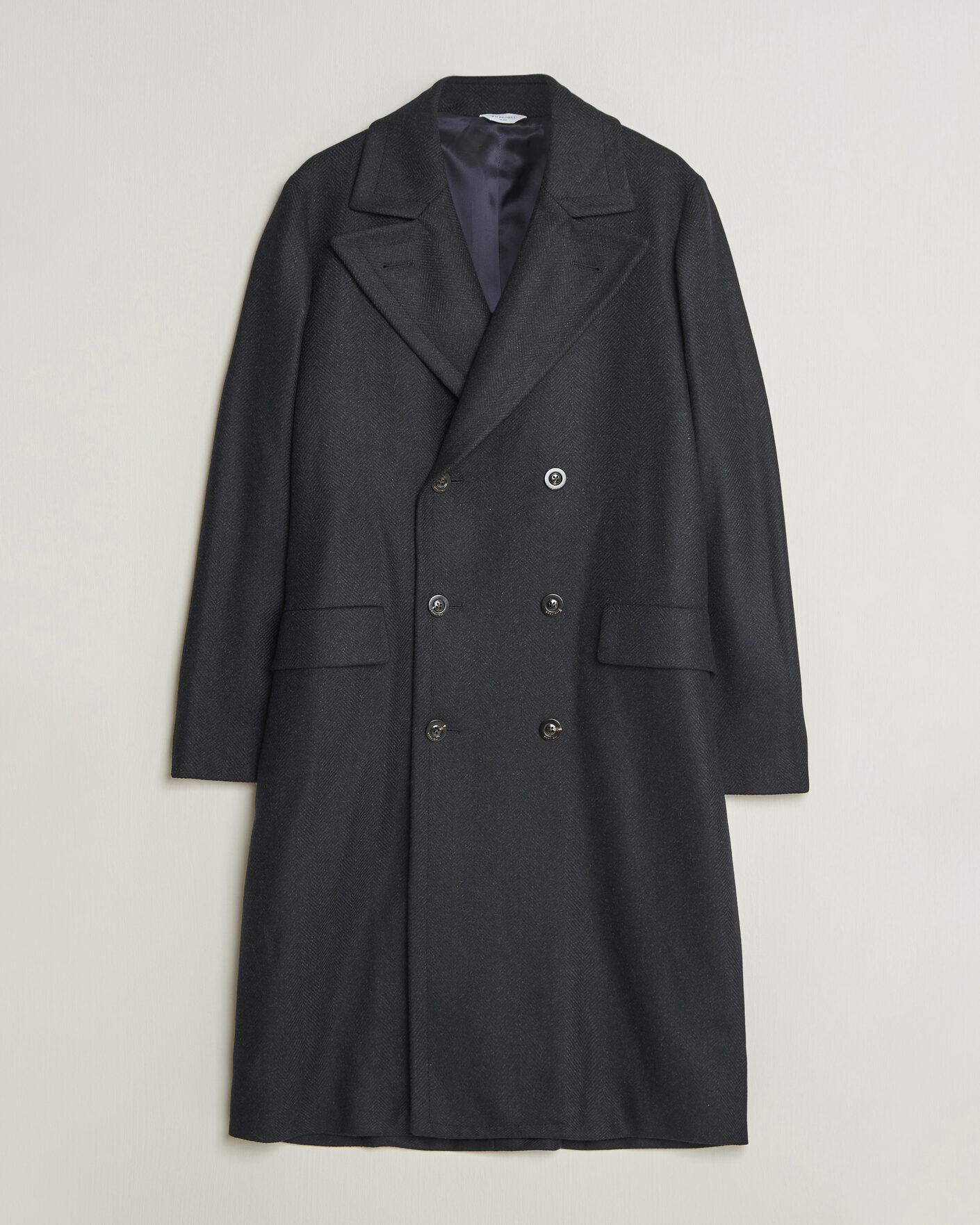 Uomini | Giacche | Boglioli | Double Breasted Wool Coat Navy