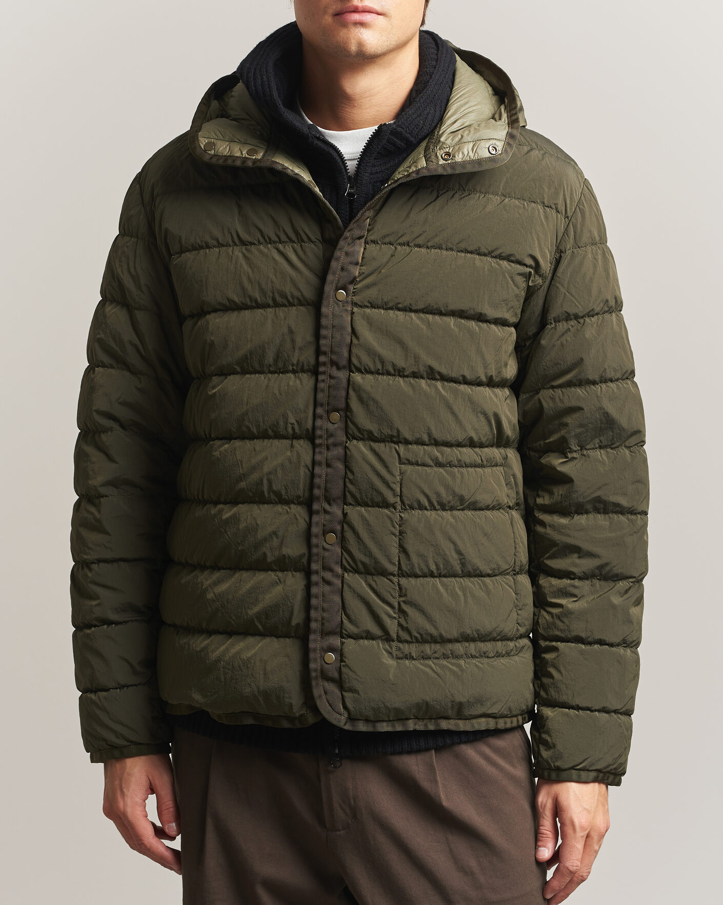 Uomini | Giacche | C.P. Company | Micro Kei 2 in 1 Nylon Parka Olive