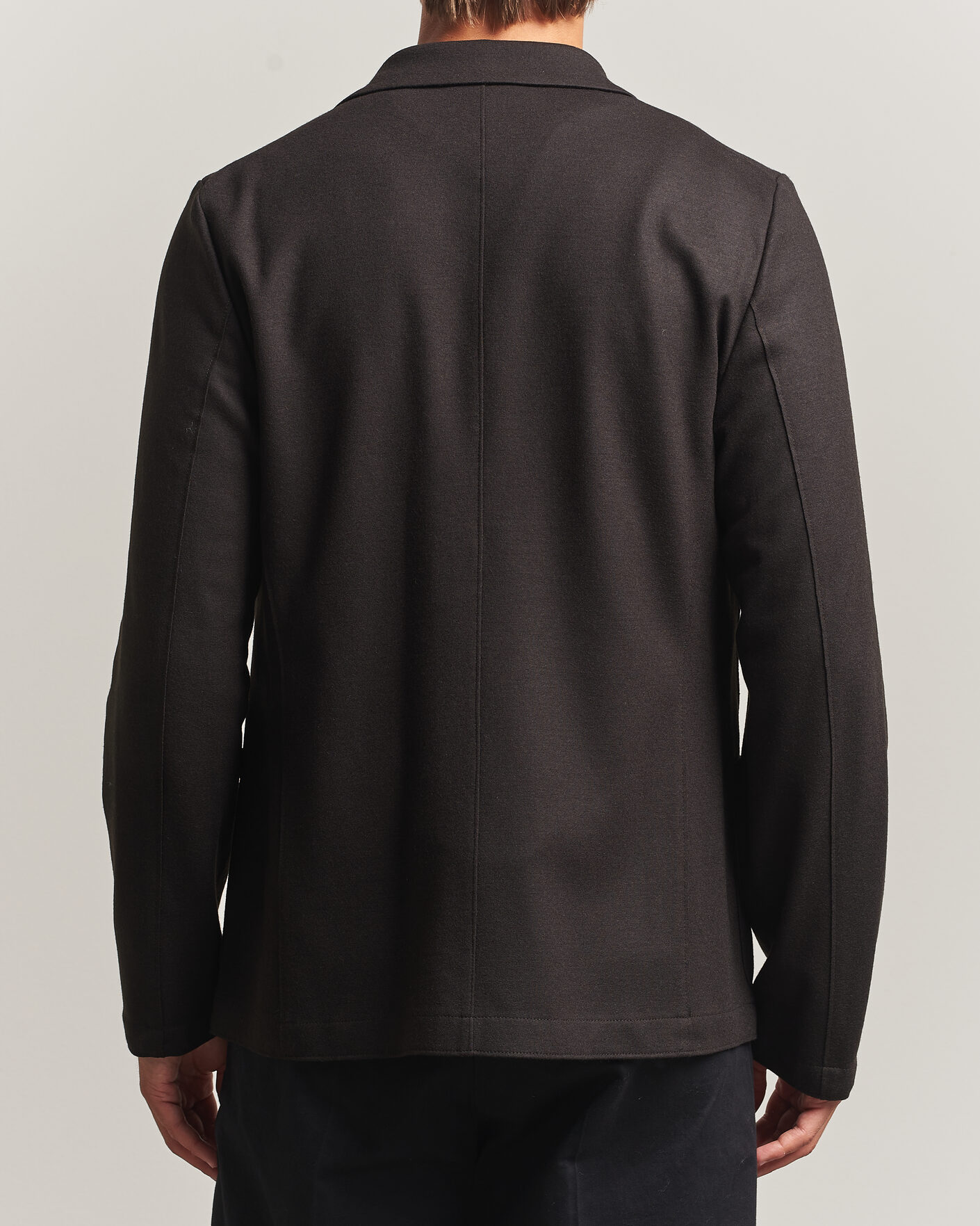 Uomini | Blazers | Harris Wharf London | Two Button Superfine Merino Blazer Brown