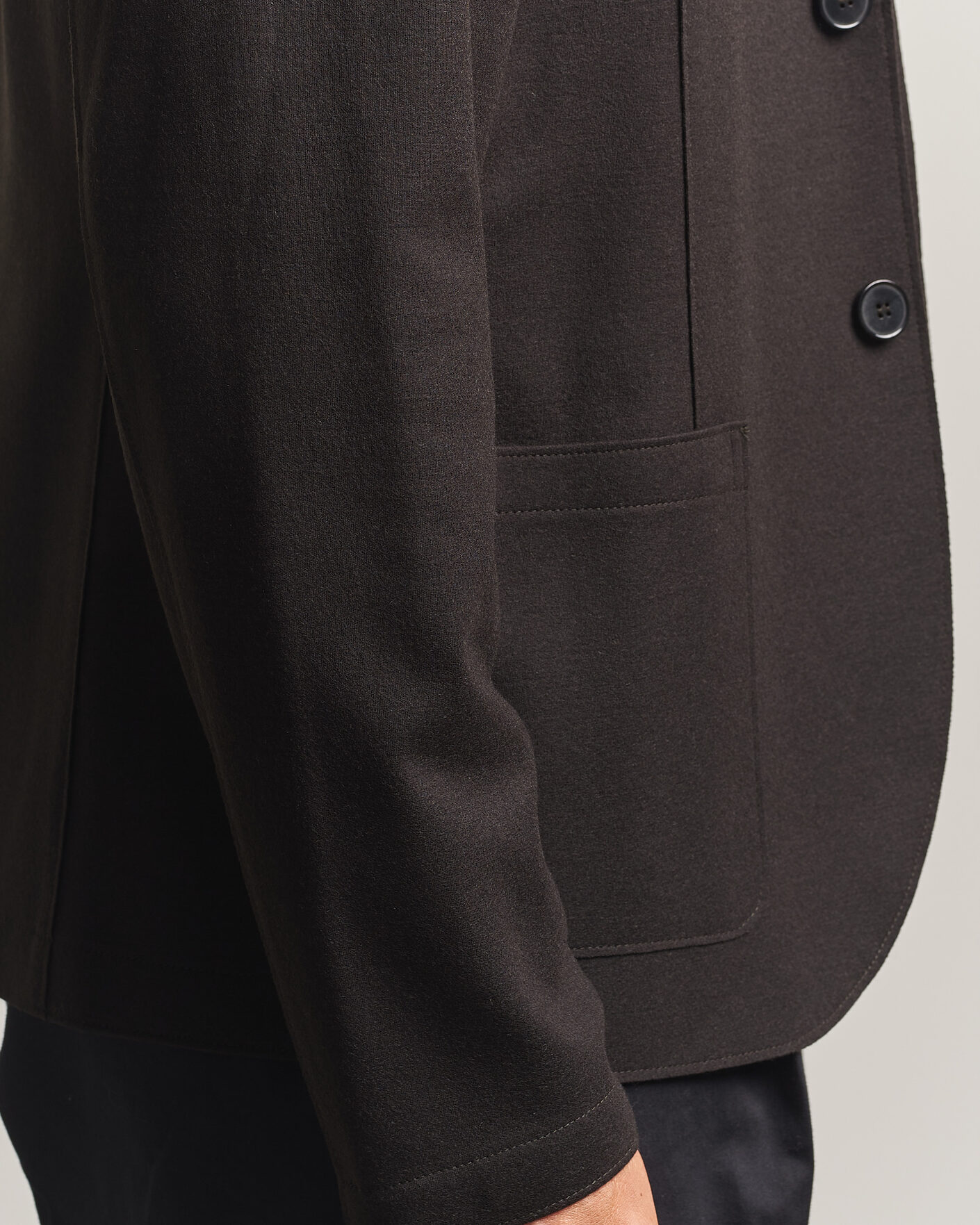 Uomini | Blazers | Harris Wharf London | Two Button Superfine Merino Blazer Brown