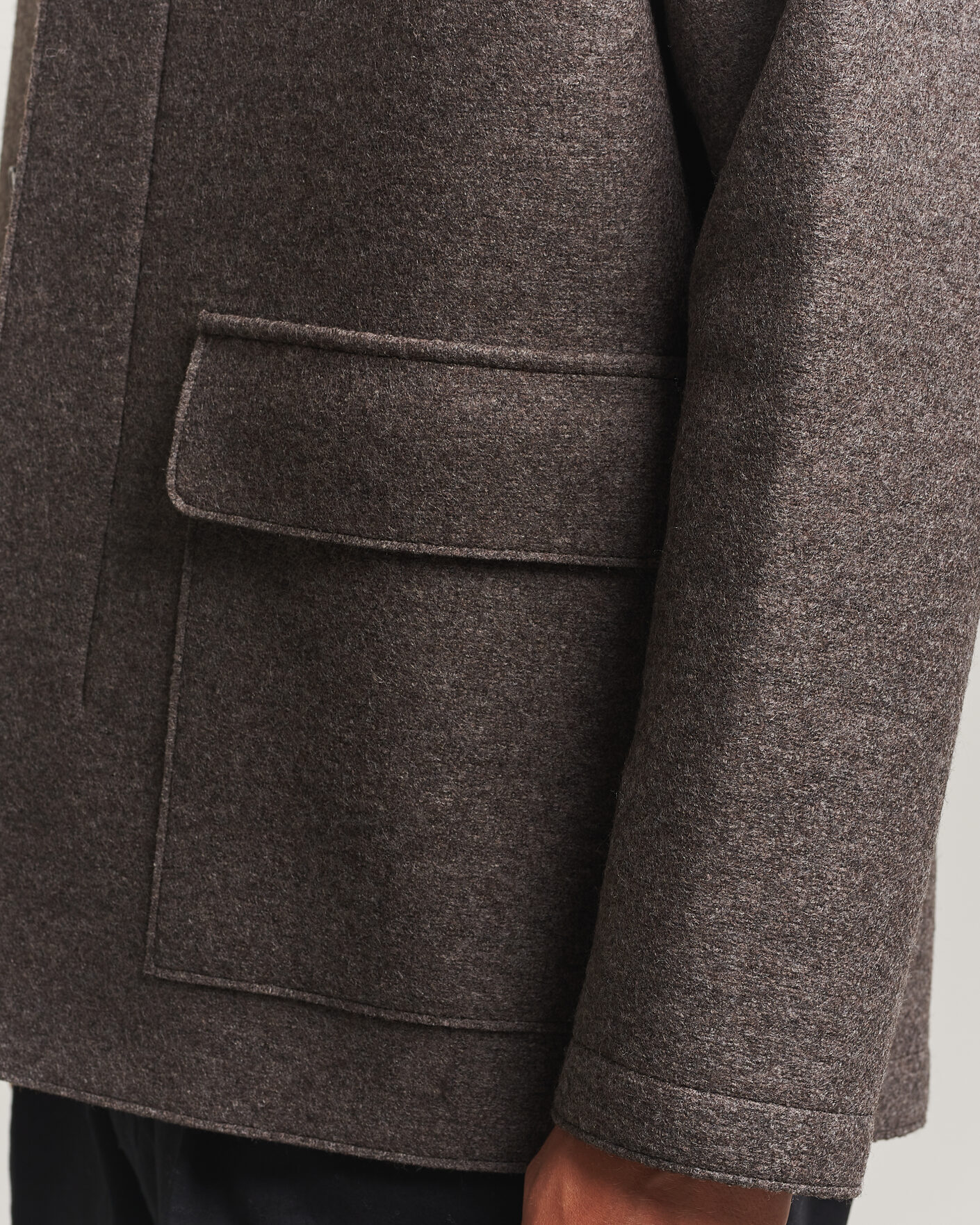 Uomini | Giacche | Harris Wharf London | Country Wool Jacket Brown/Grey