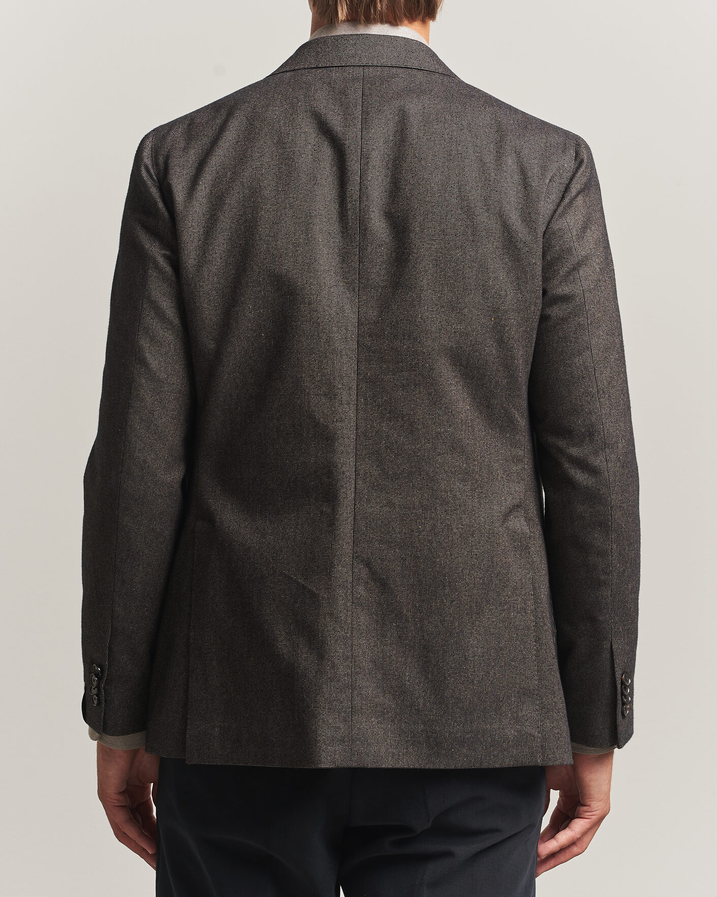 Uomini | Blazers | Caruso | Aida Brushed Cotton Blazer Dark Brown