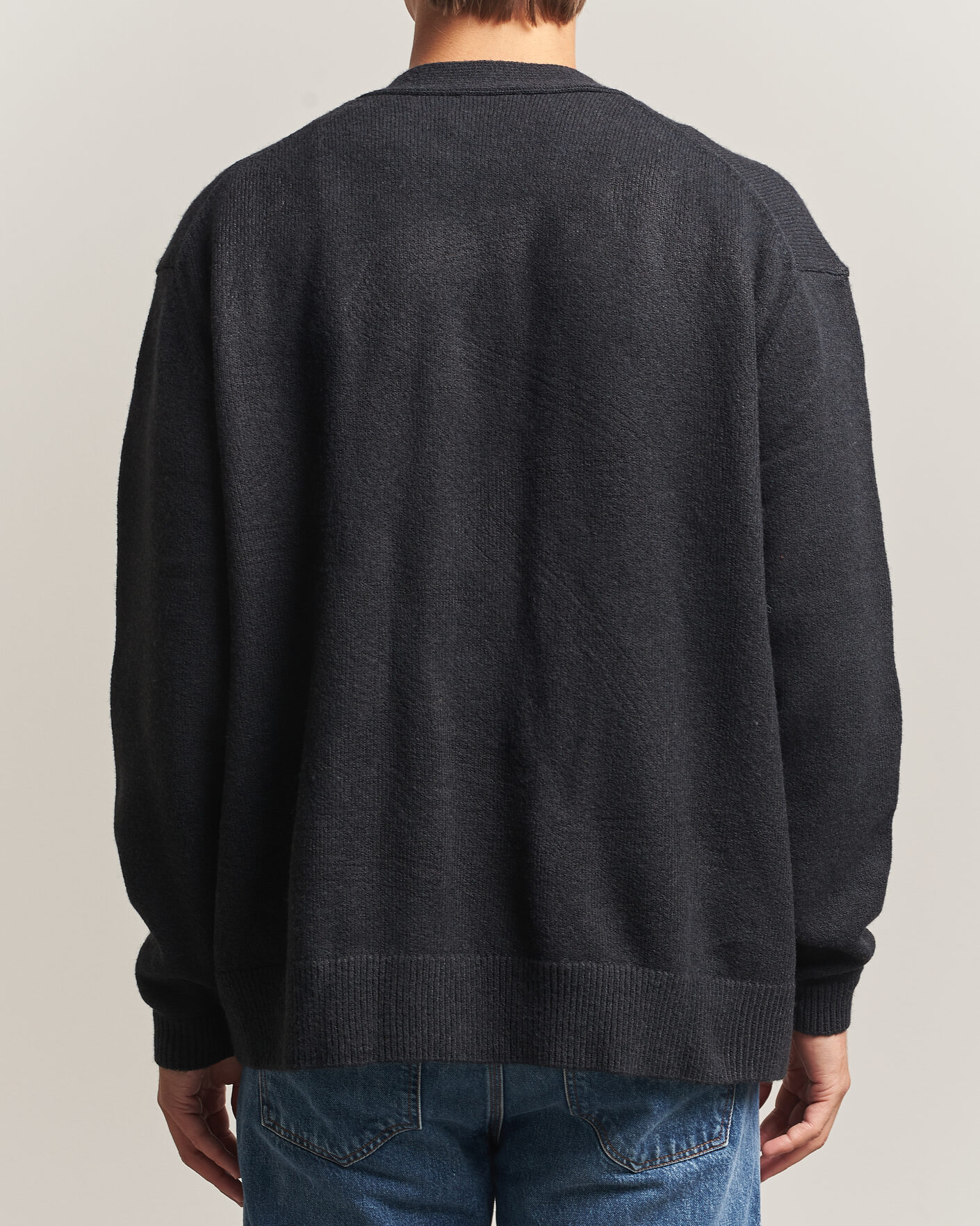 Uomini | Maglieria | KnowledgeCotton Apparel | Knitted Cardigan Black