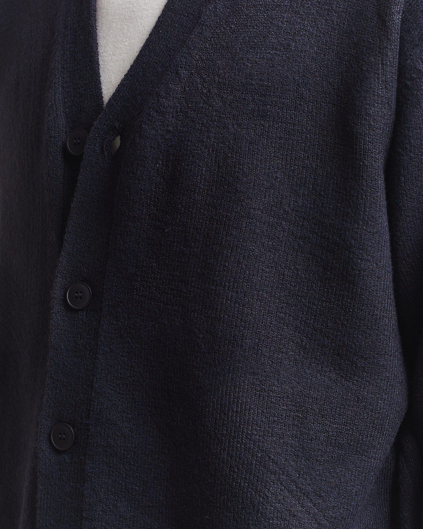 Uomini | Maglieria | KnowledgeCotton Apparel | Knitted Cardigan Night Sky