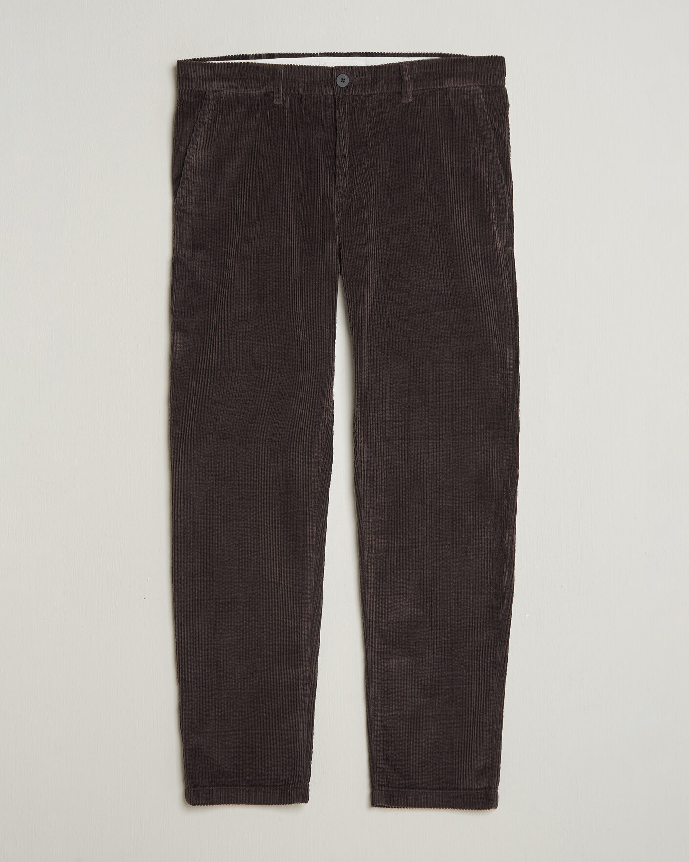 Uomini | Pantaloni | KnowledgeCotton Apparel | Chuck Regular Cord Trousers Chocolate
