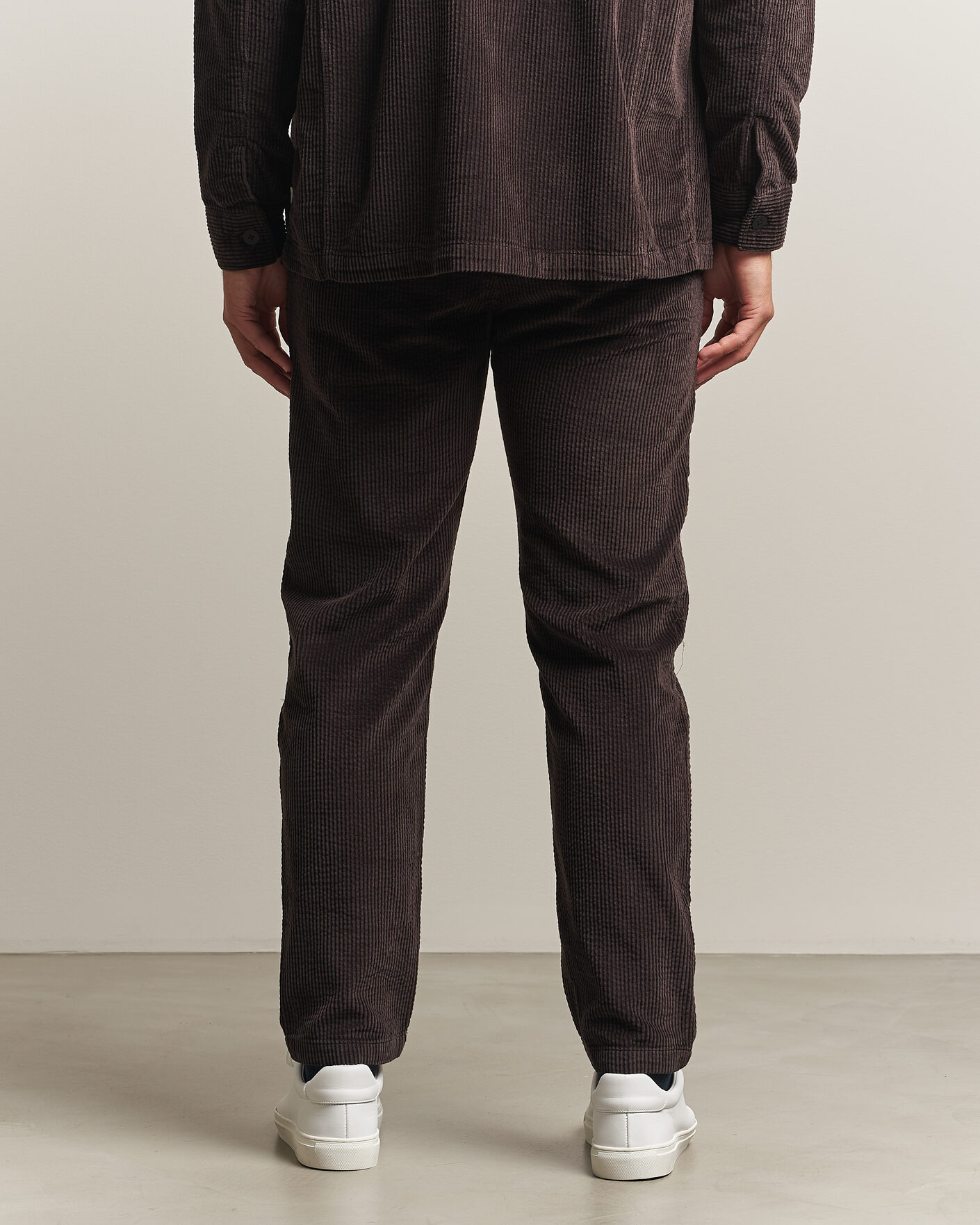 Uomini | Pantaloni | KnowledgeCotton Apparel | Chuck Regular Cord Trousers Chocolate