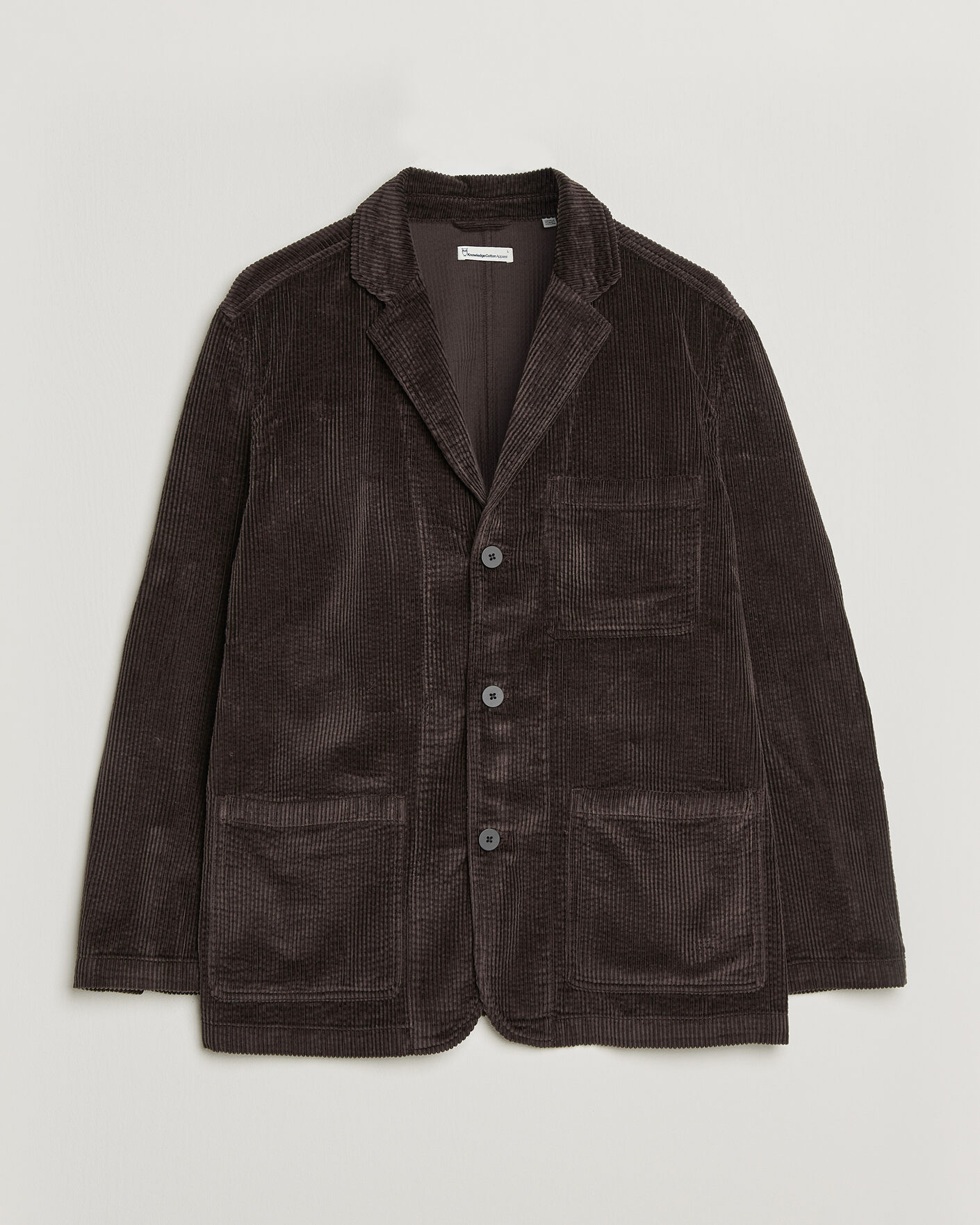 Uomini | Blazers | KnowledgeCotton Apparel | Cotton Corduroy Blazer Chocolate