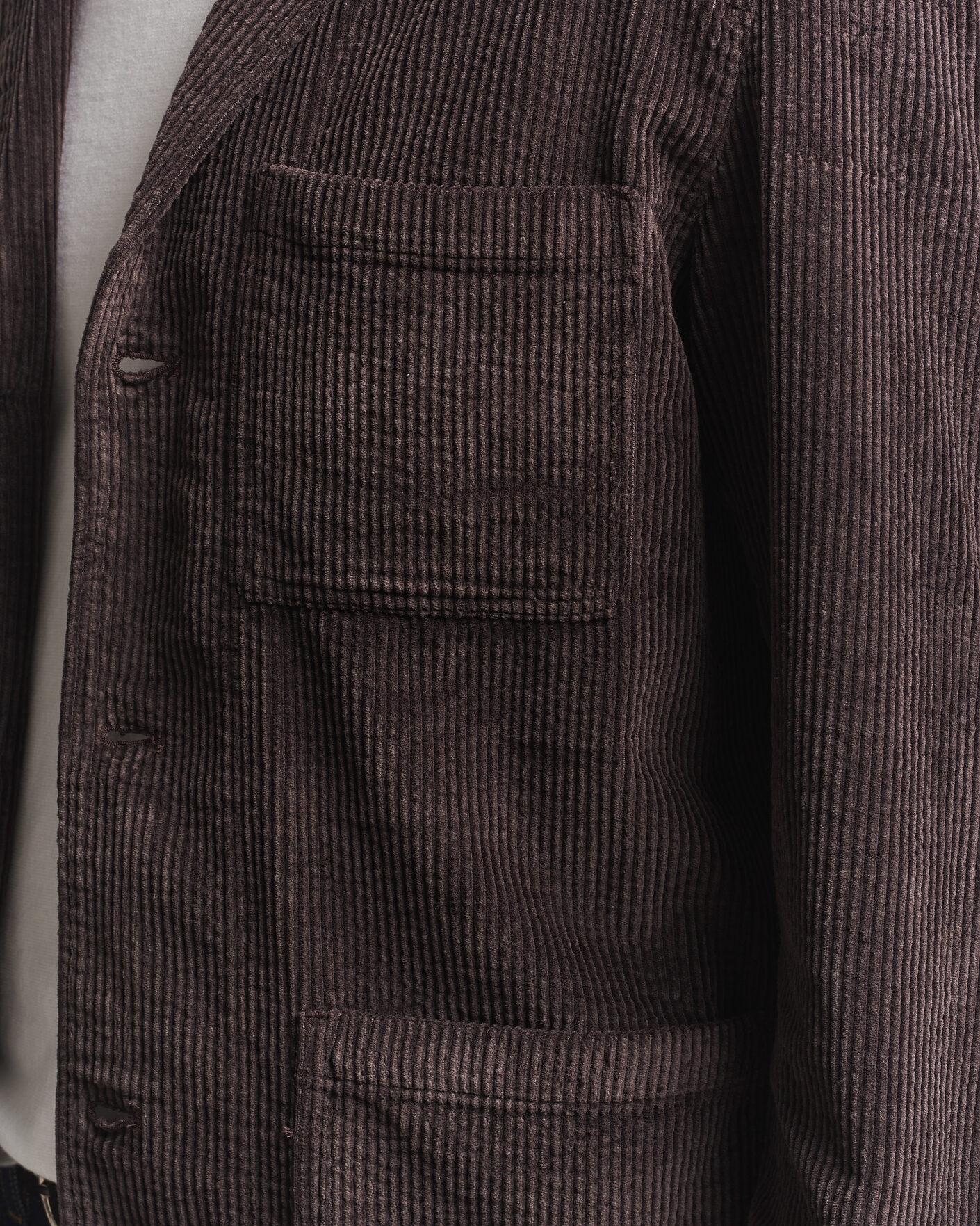 Uomini | Blazers | KnowledgeCotton Apparel | Cotton Corduroy Blazer Chocolate