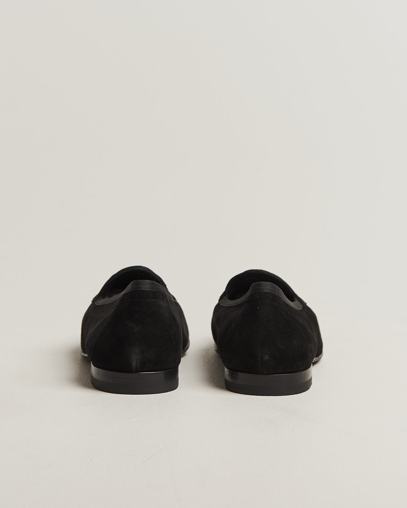 Uomini | Mocassini | Loake 1880 | Belgrave Black Suede Belgian Loafer Black