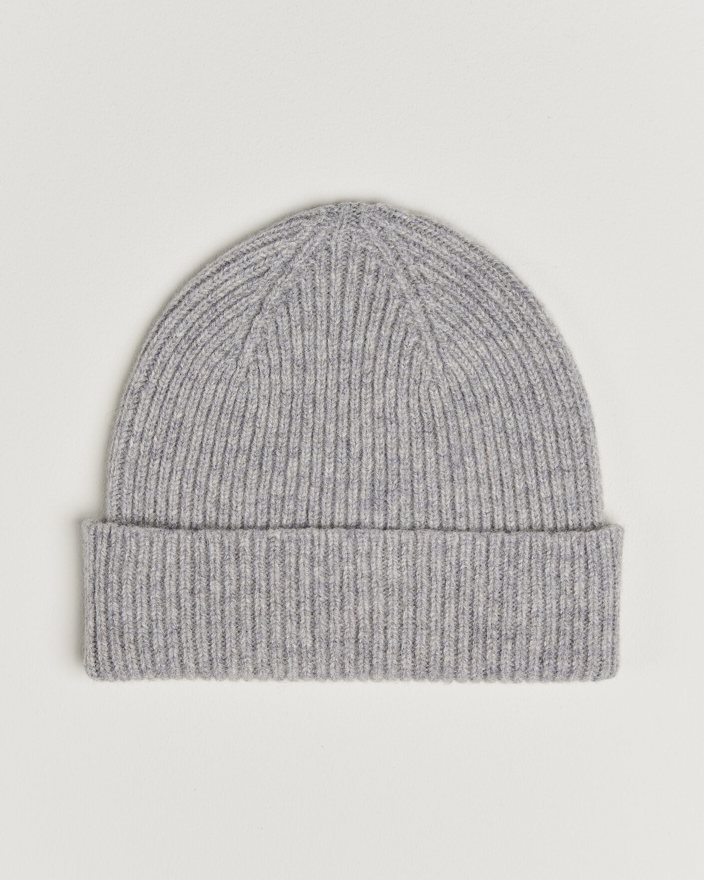 Uomini | Berretti | Robert Mackie | Clyde Lambswool Beanie Light Grey