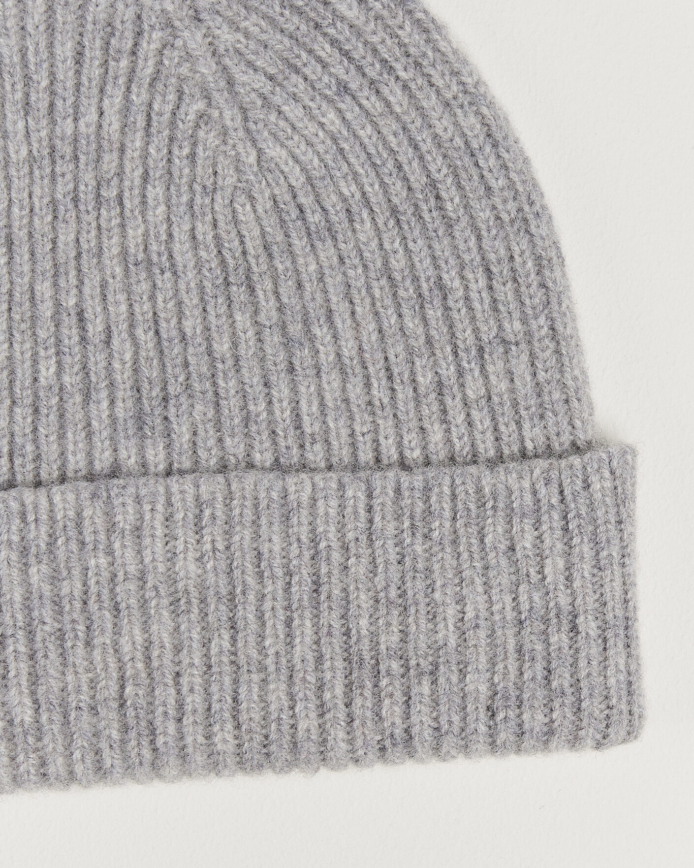 Uomini | Berretti | Robert Mackie | Clyde Lambswool Beanie Light Grey