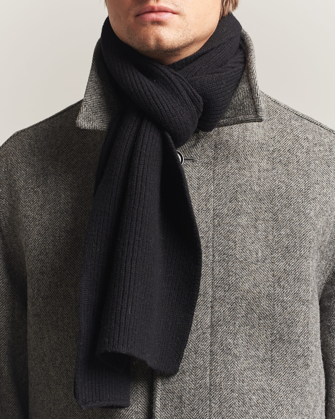 Uomini | Sciarpe | Robert Mackie | Clyde Lambswool Scarf Black