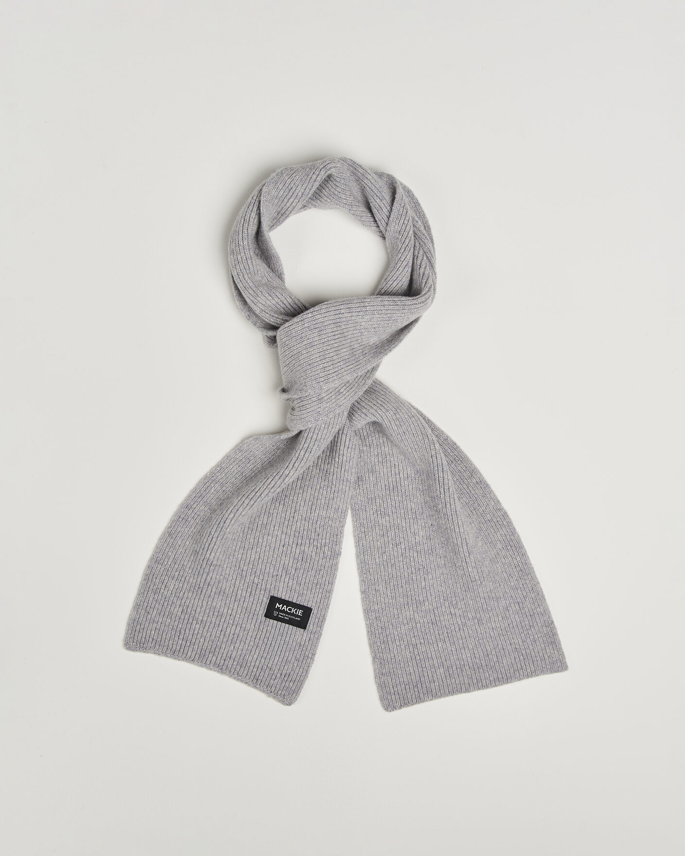 Uomini | Sciarpe | Robert Mackie | Clyde Lambswool Scarf Light Grey