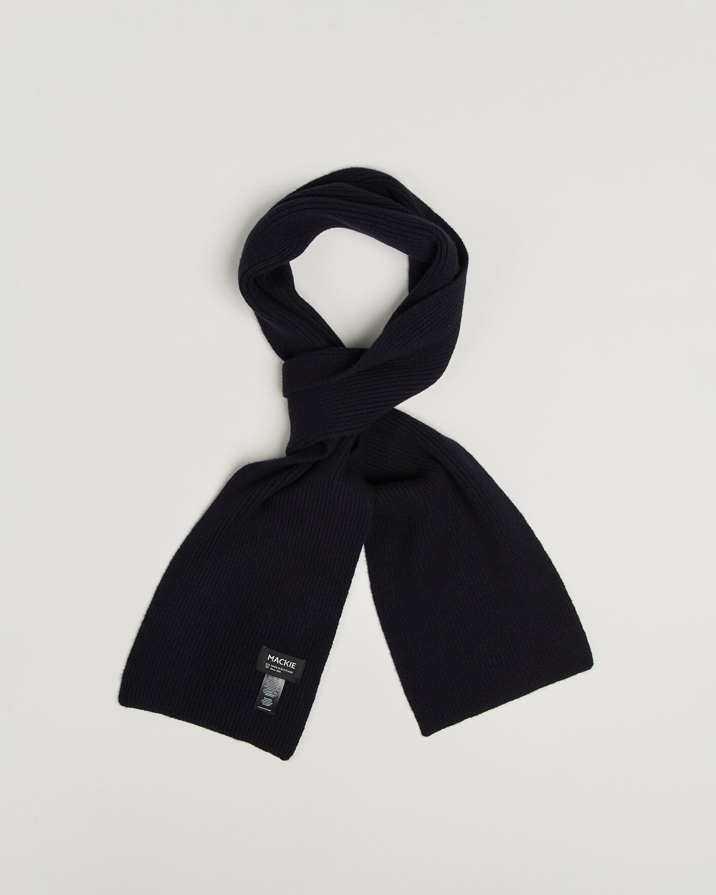 Uomini | Sciarpe | Robert Mackie | Clyde Lambswool Scarf Navy