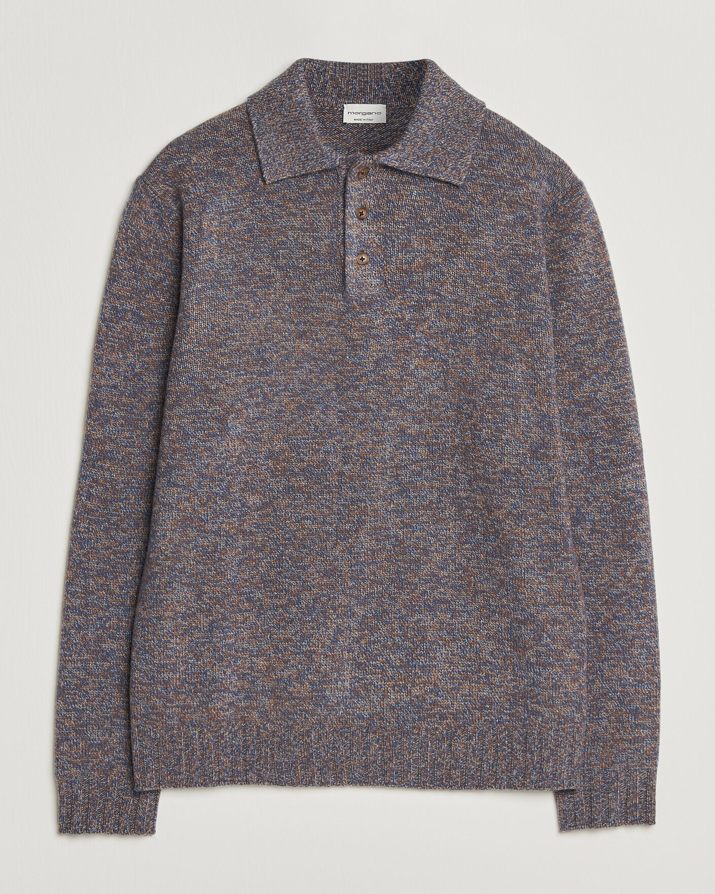 Uomini | Maglieria | Morgano | Wool/Cashmere Knitted Polo Blue