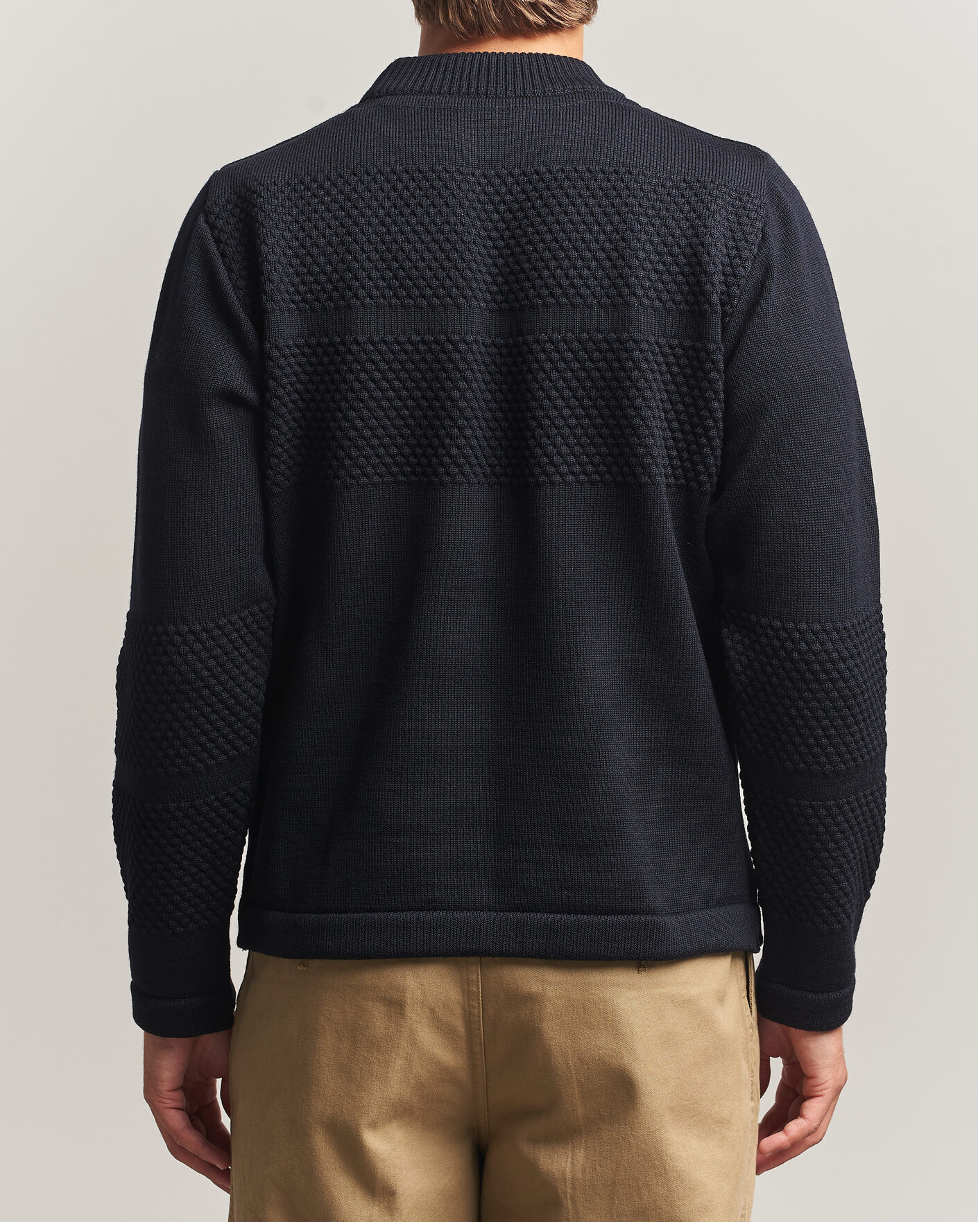 Uomini | Maglieria | S.N.S. Herning | Fisherman Mock Neck Navy Blue