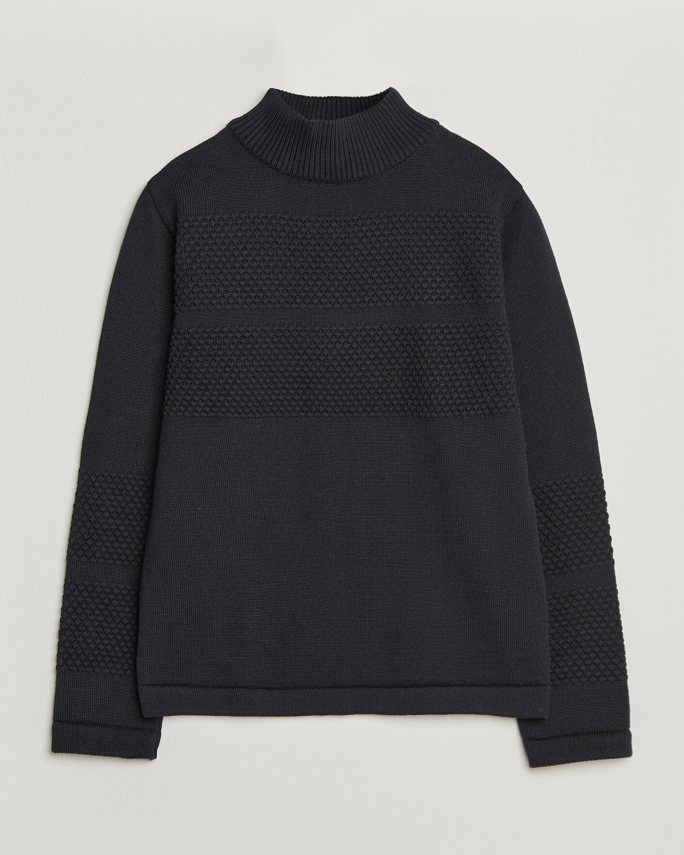Uomini | Maglieria | S.N.S. Herning | Fisherman High Neck Navy Blue
