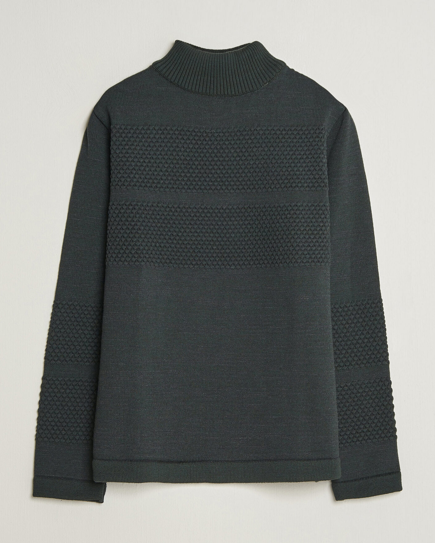 Uomini | Maglieria | S.N.S. Herning | Fisherman High Neck Terrain Green