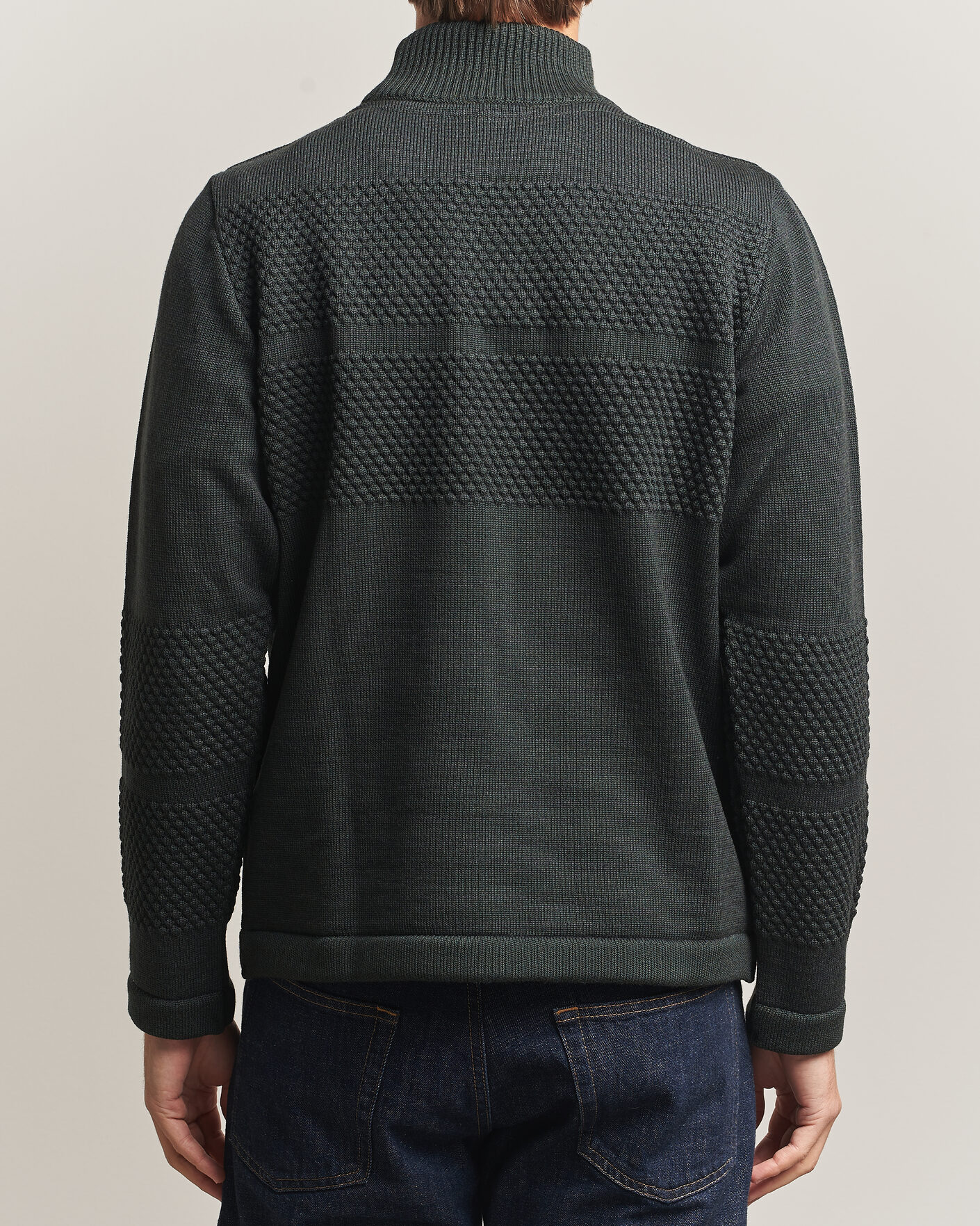 Uomini | Maglieria | S.N.S. Herning | Fisherman High Neck Terrain Green