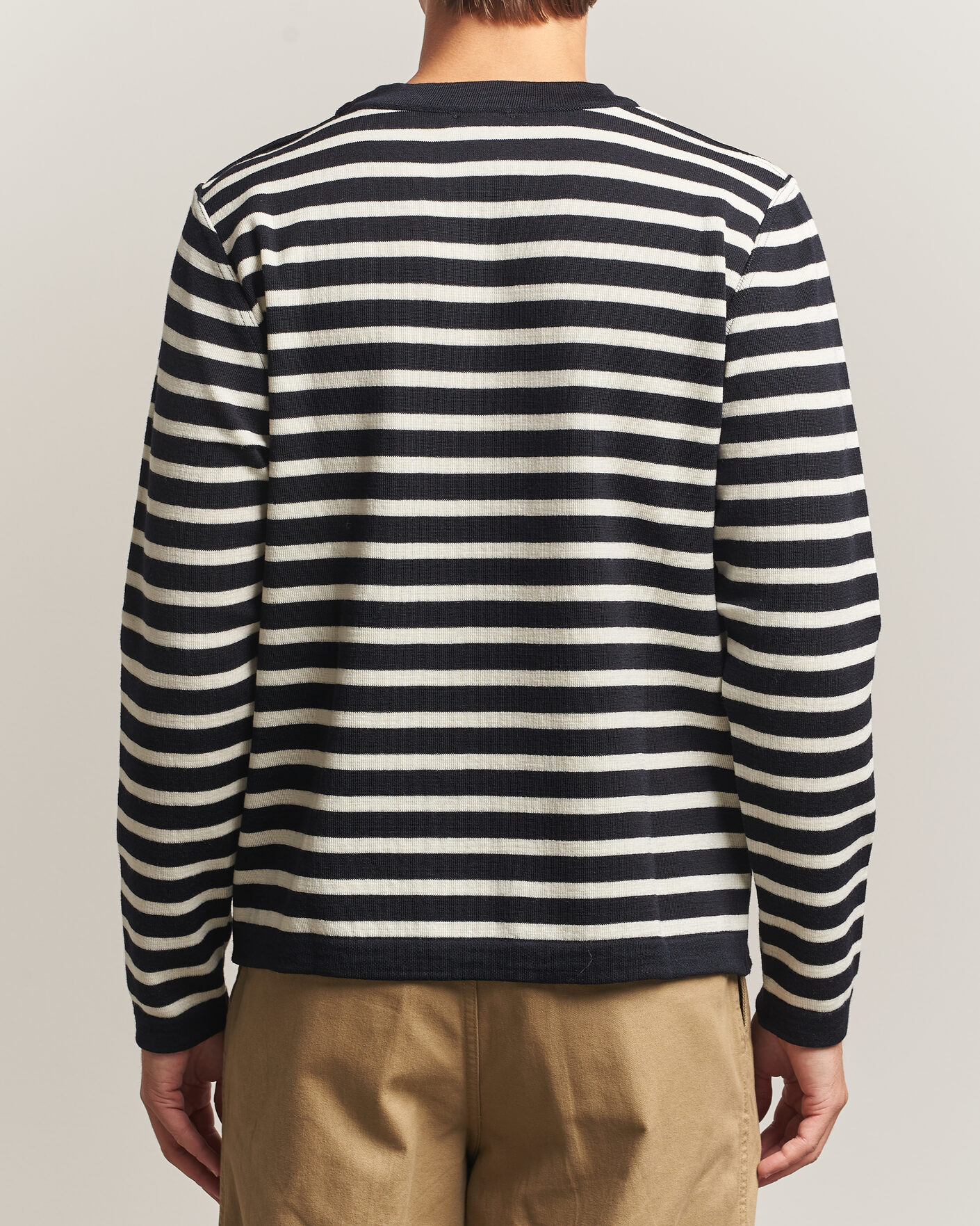 Uomini | Maglieria | S.N.S. Herning | Naval Crew Neck Navy/White