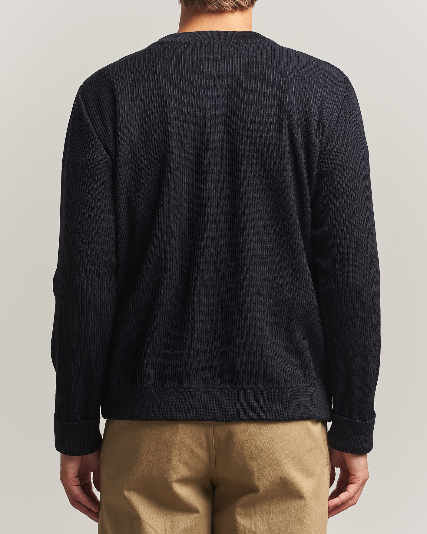 Uomini | Maglieria | S.N.S. Herning | Stamina Rib Henley Navy Blue