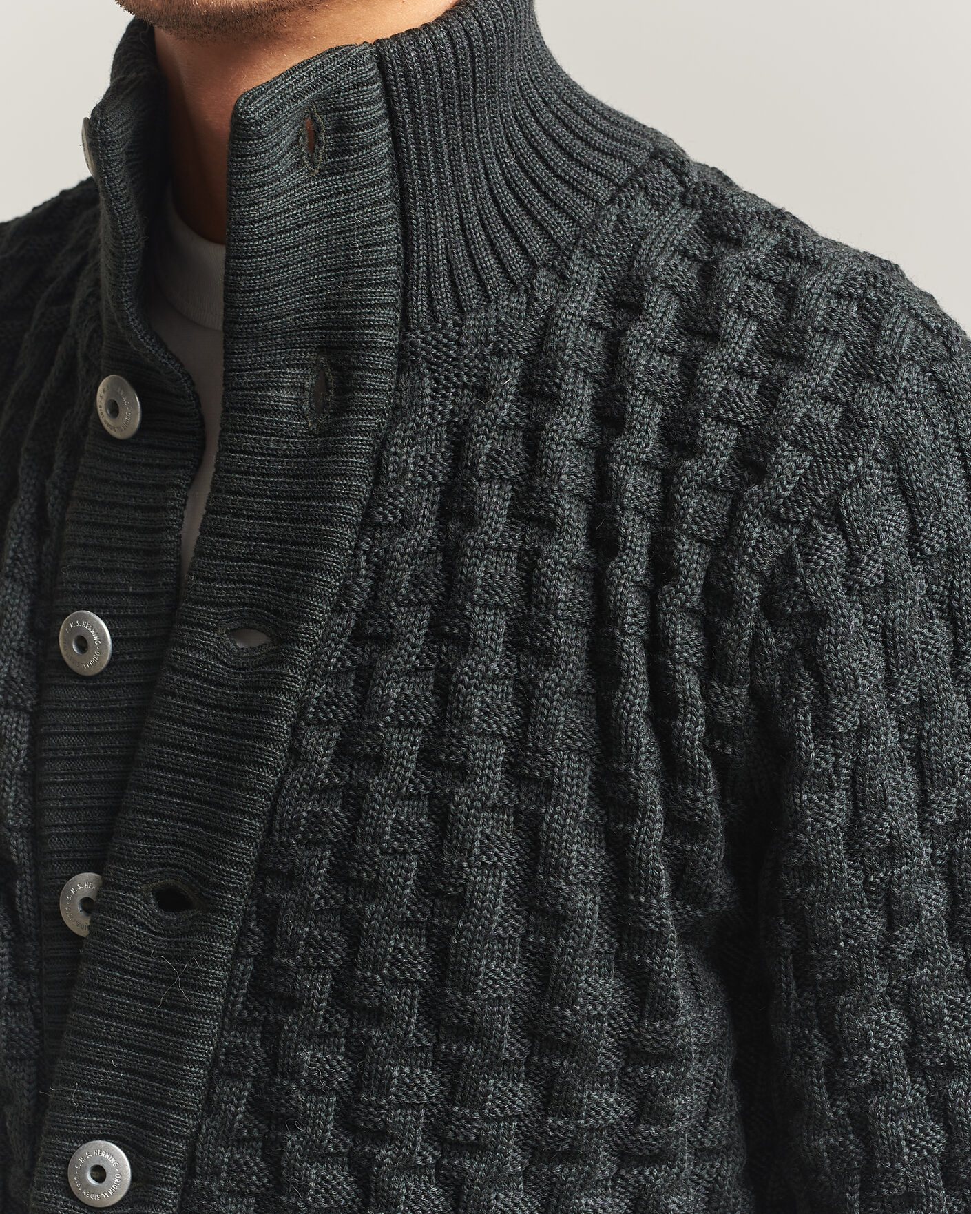 Uomini | Maglieria | S.N.S. Herning | Stark Cardigan Terrain Green
