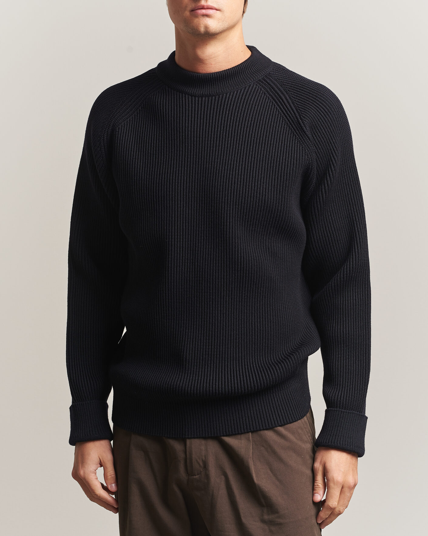 Uomini | Maglieria | S.N.S. Herning | Render Mock Neck Navy Blue