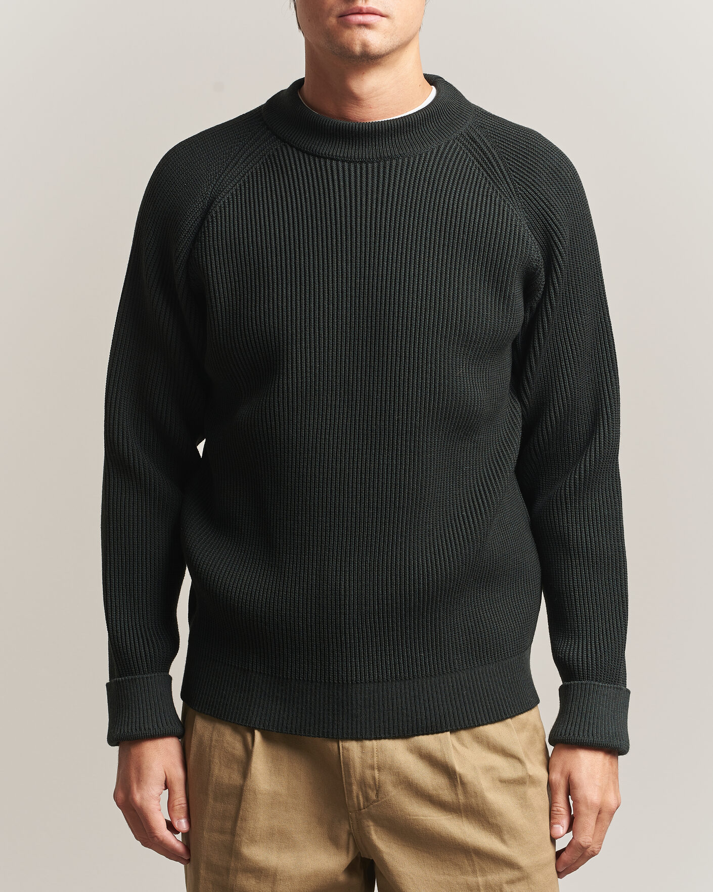 Uomini | Maglieria | S.N.S. Herning | Render Mock Neck Terrain Green