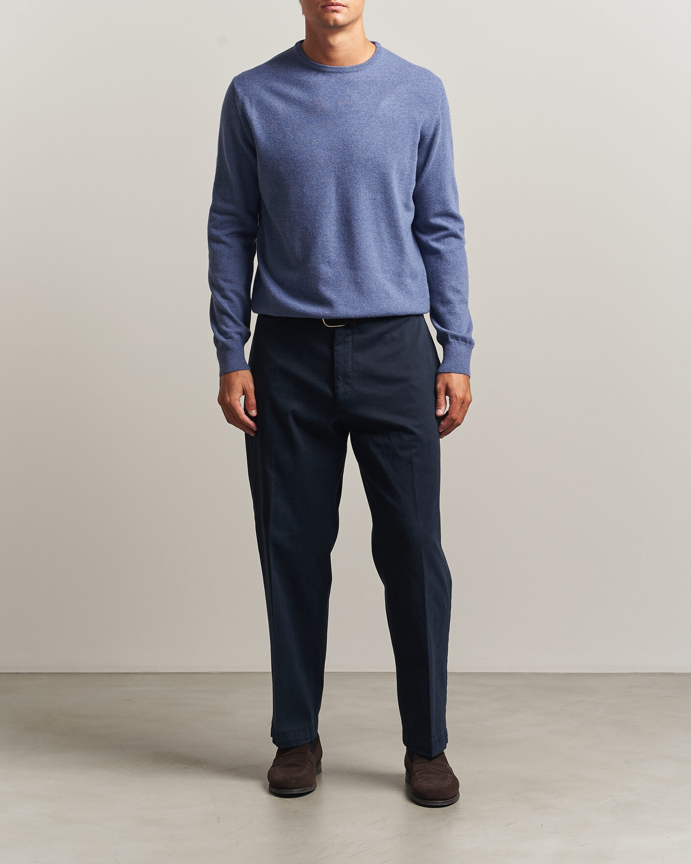Uomini | Maglieria | Morgano | Wool/Cashmere Crewneck Jeans