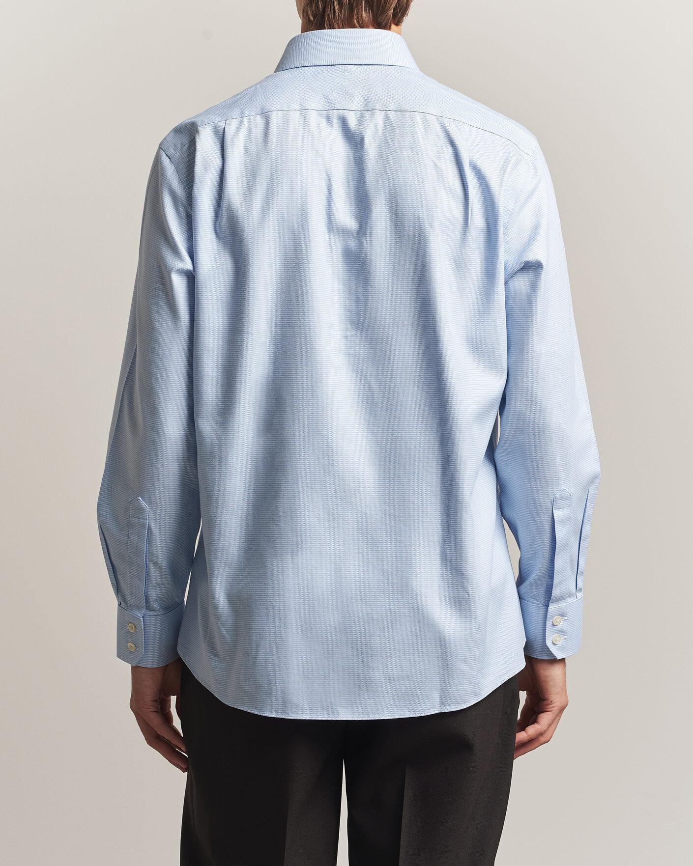 Uomini | Camicie | Charles Tyrwhitt | Slim Fit Non Iron Trafalgar Weave Shirt Sky Blue