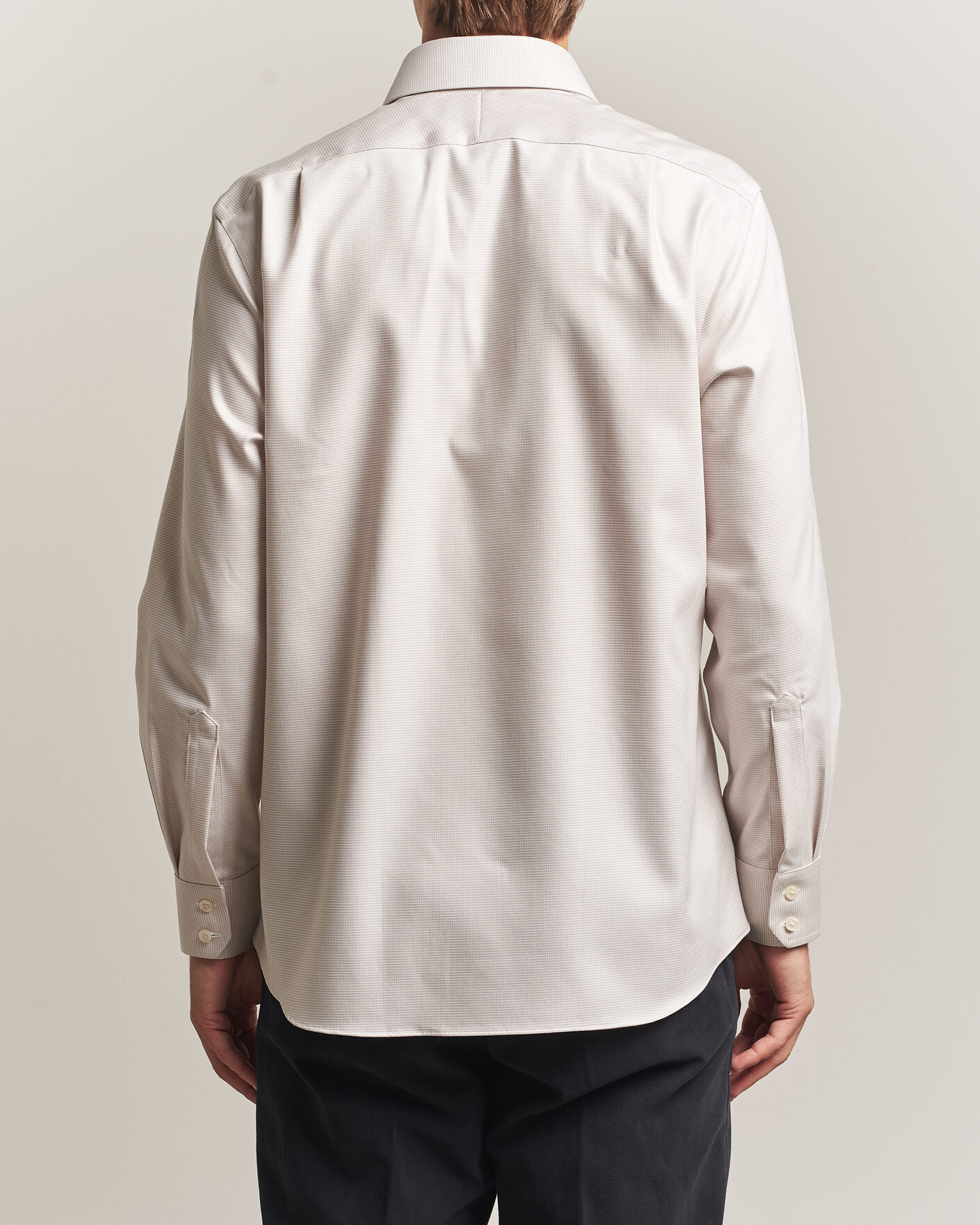 Uomini | Camicie | Charles Tyrwhitt | Slim Fit Non Iron Trafalgar Weave Shirt Stone