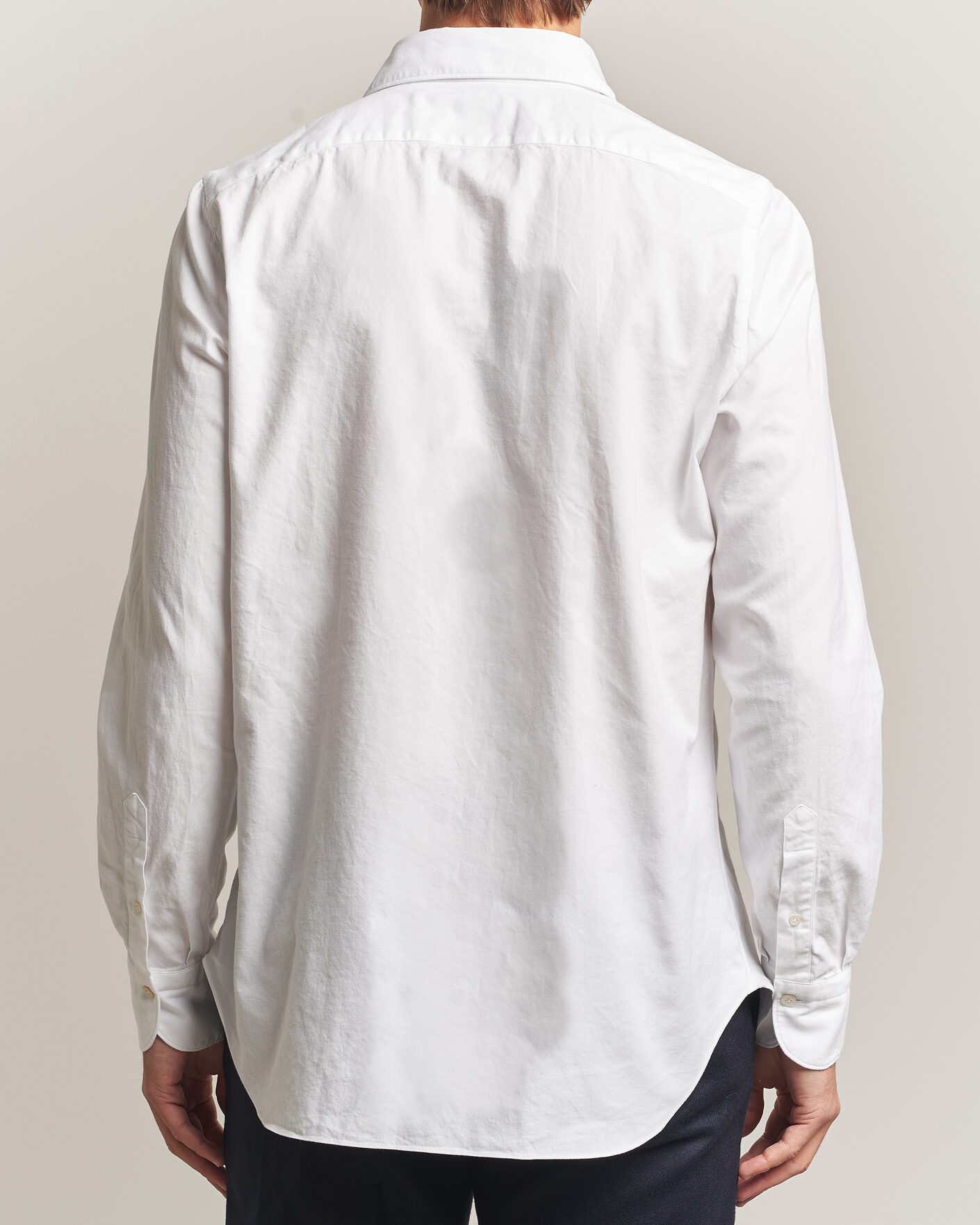 Uomini | Camicie | Finamore Napoli | Gaeta Flannel Sport Shirt White