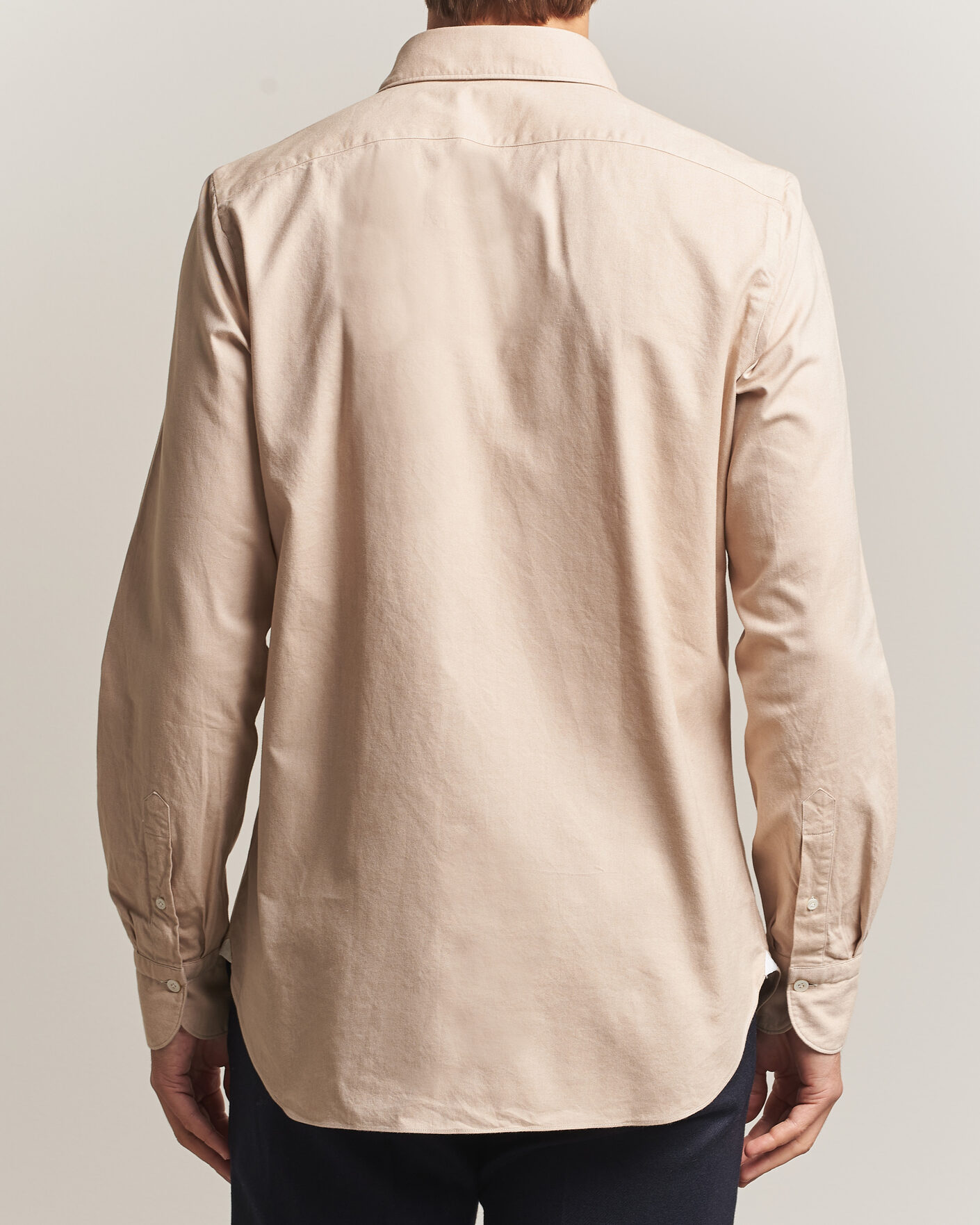 Uomini | Camicie | Finamore Napoli | Gaeta Flannel Sport Shirt Beige