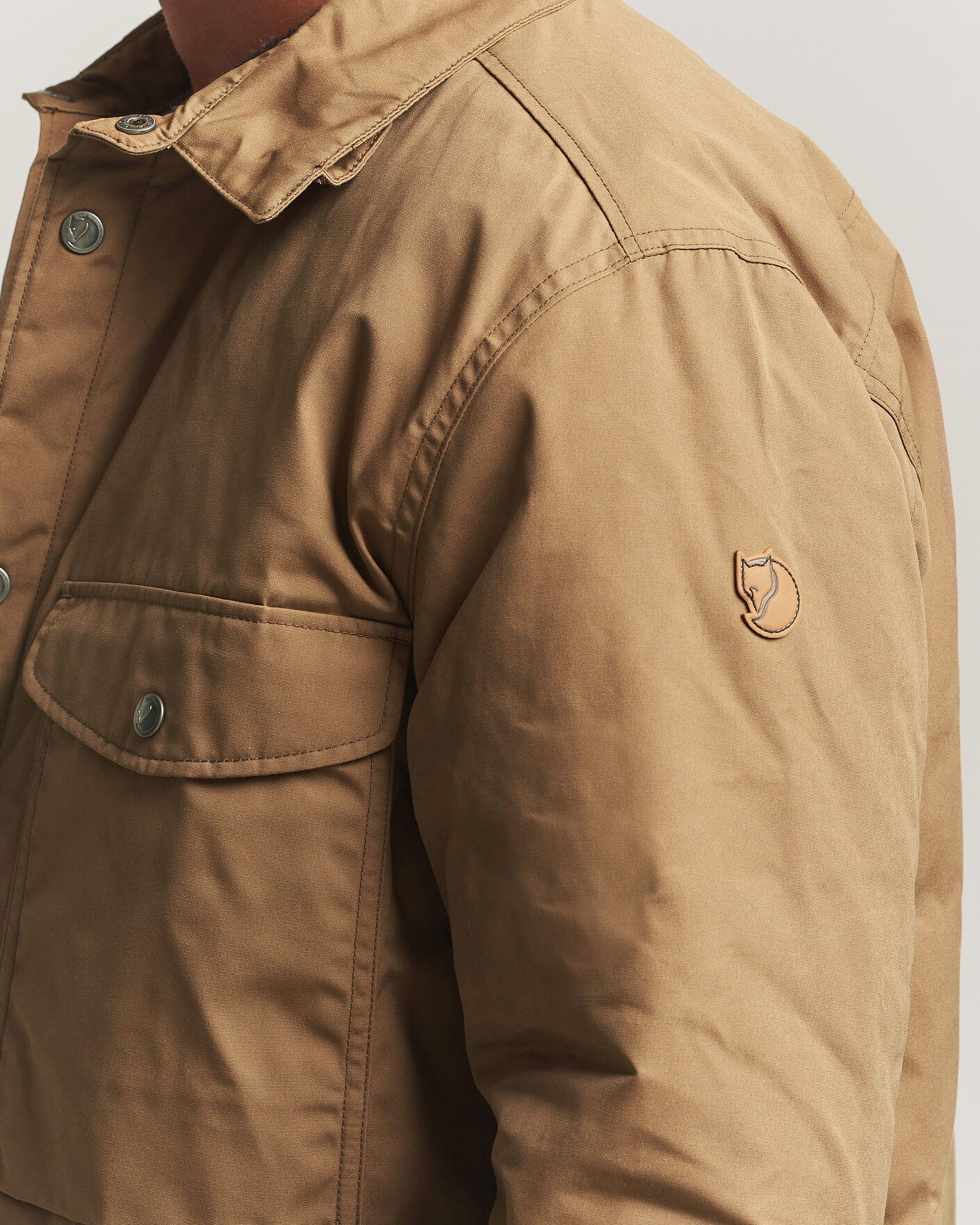 Uomini | Giacche | Fjällräven | Övik Down Shirt Jacket Wood Brown