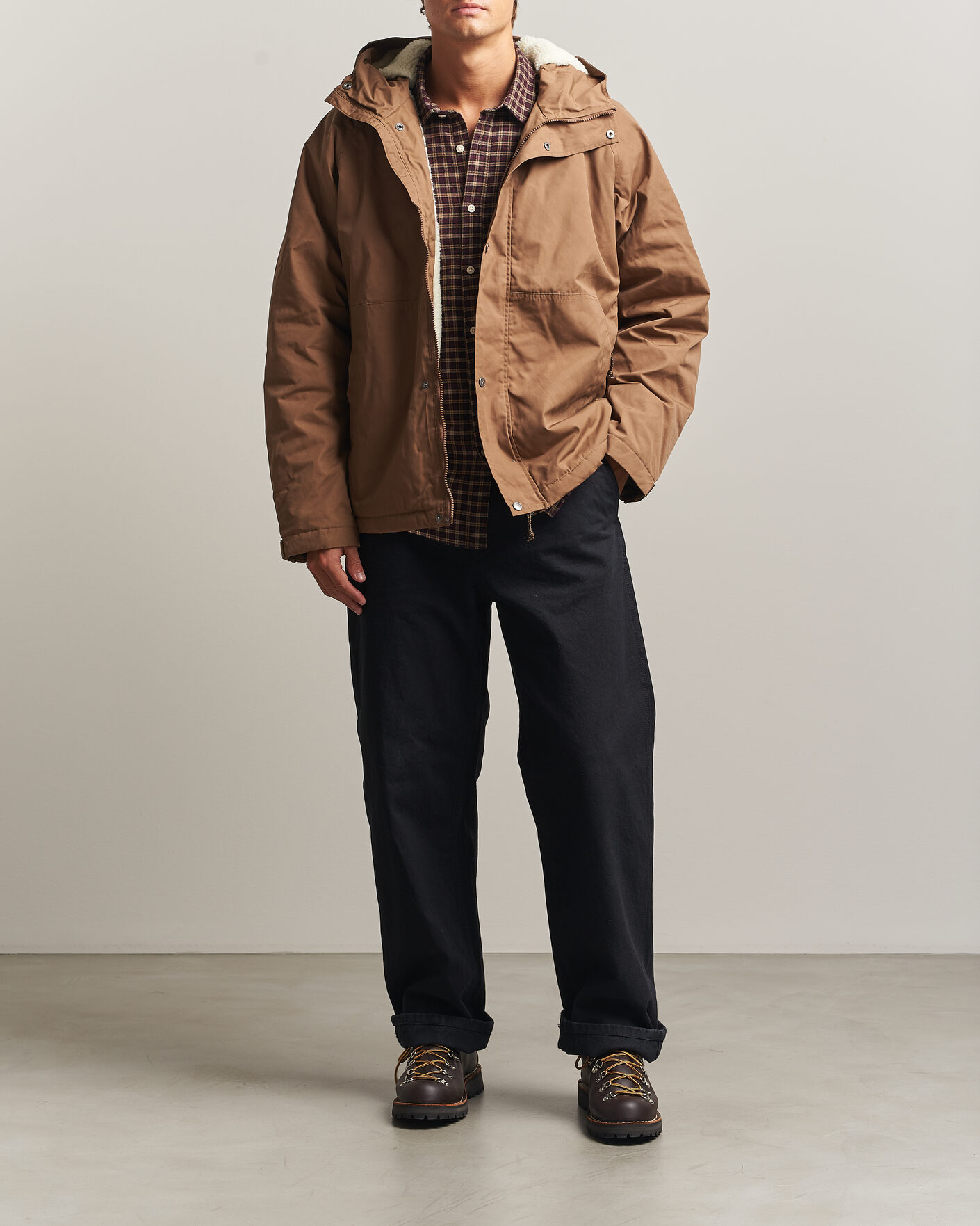 Uomini | Giacche | Fjällräven | Vardag G-1000 Pile Jacket Wood Brown